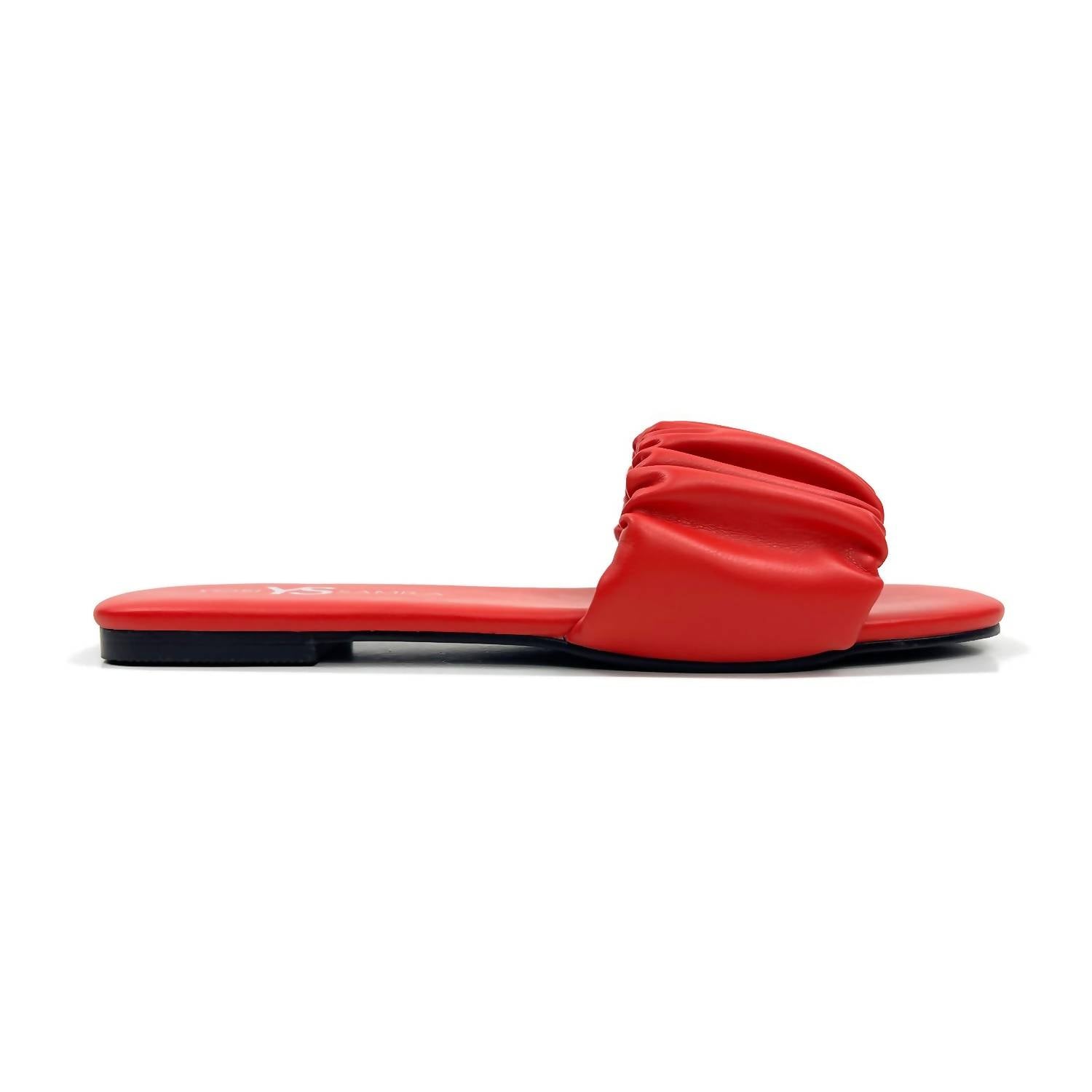 009c8639-5db2-4e22-9c77-0598b29a37cf-upscale_15k-1500x1500-70 Yosi Samra - Women's Naomi Ruched Sandal - Image 1