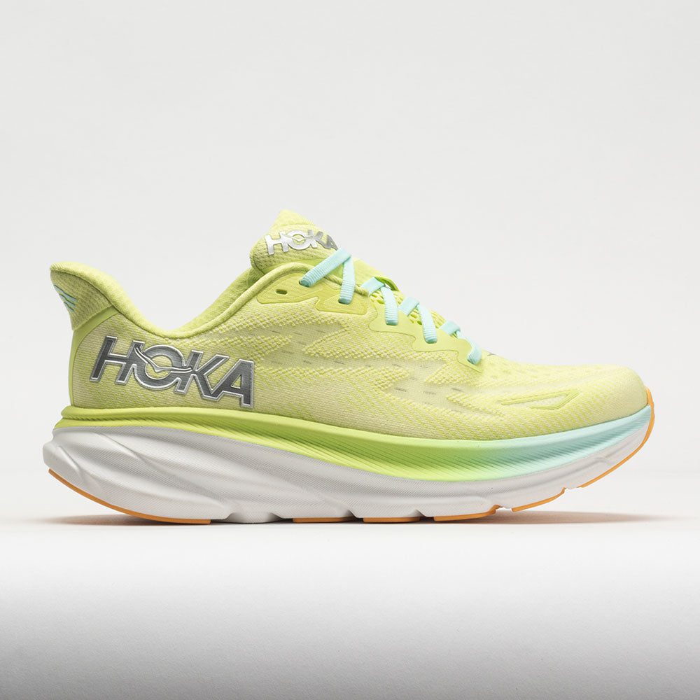 040074_3 HOKA Clifton 9 Womens Citrus Glow/Sunlit Ocean - Image 1