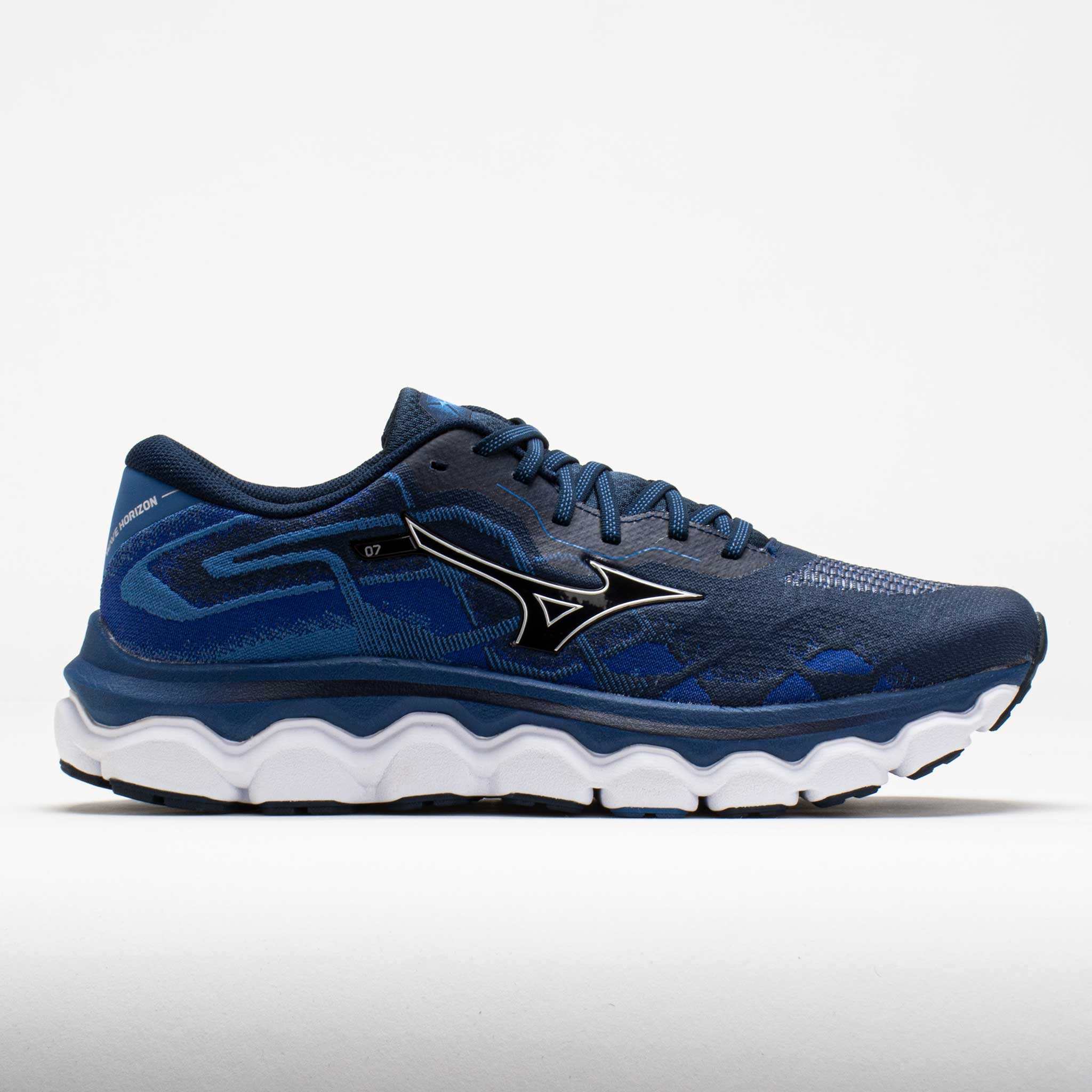 040859_3 Mizuno Wave Horizon 7 Mens Dress Blue/Silver - Image 1