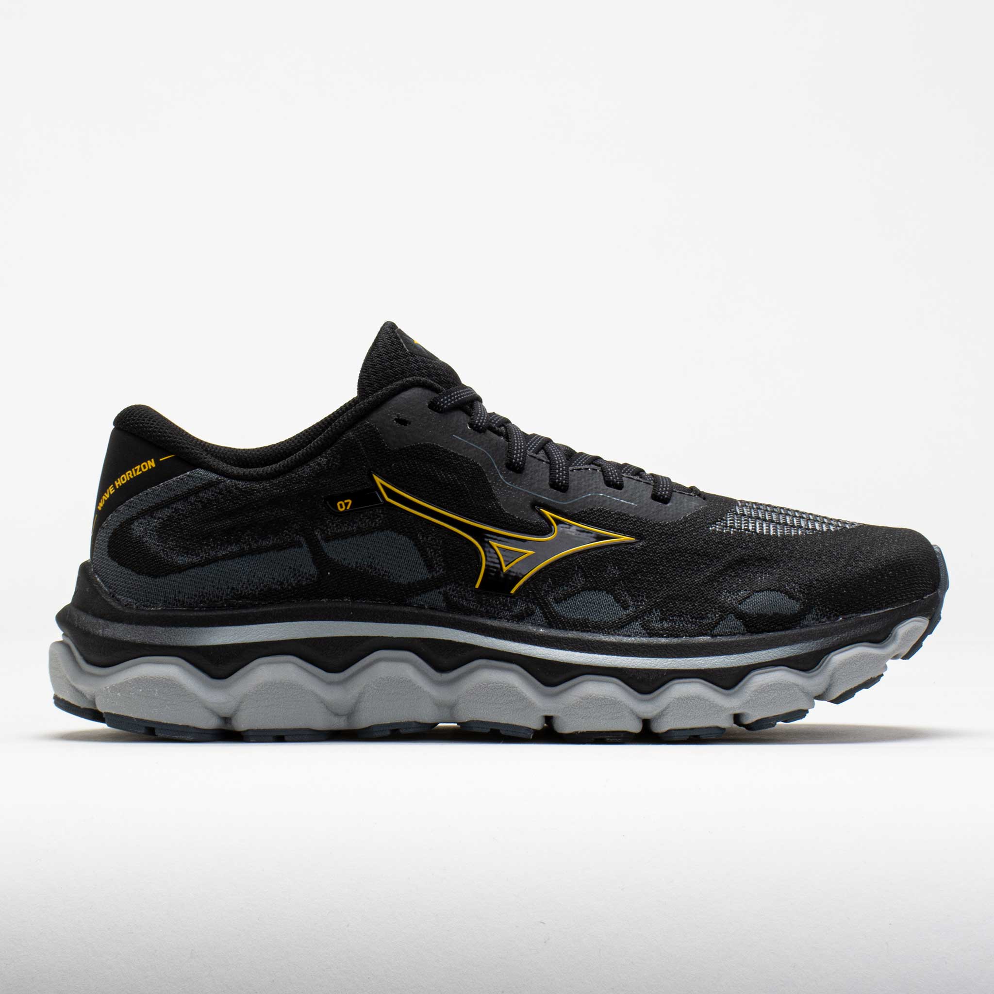 040860_3 Mizuno Wave Horizon 7 Mens Black/Citrus - Image 1