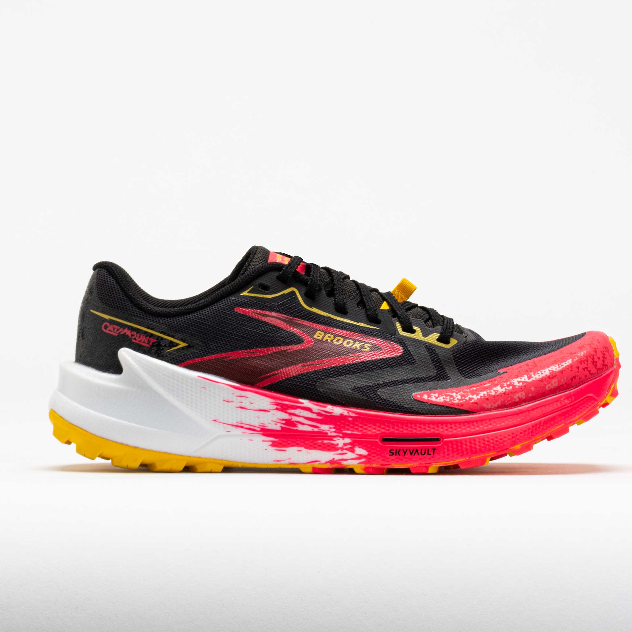 041291_3 Brooks Catamount 3 Womens Black/Diva Pink/Lemon Chrome - Image 1