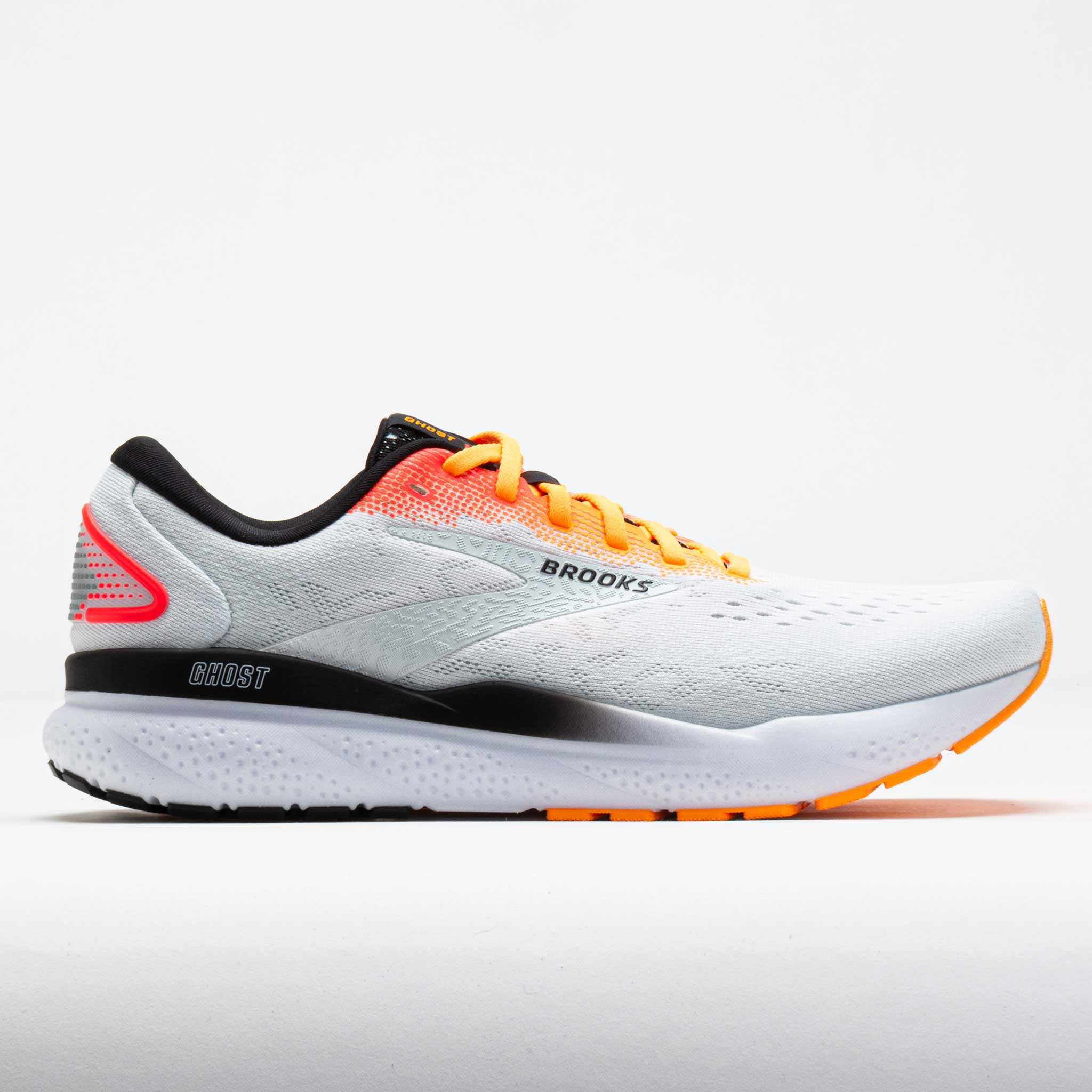 041393_3 Brooks Ghost 16 Mens White/illusion/Coral - Image 1