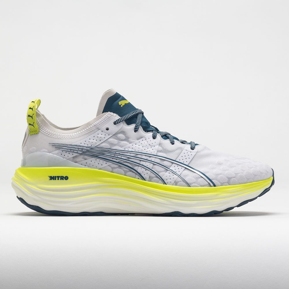 041424_3 Puma ForeverRun NITRO Mens Puma White/Ocean Tropic/Lime Pow - Image 1
