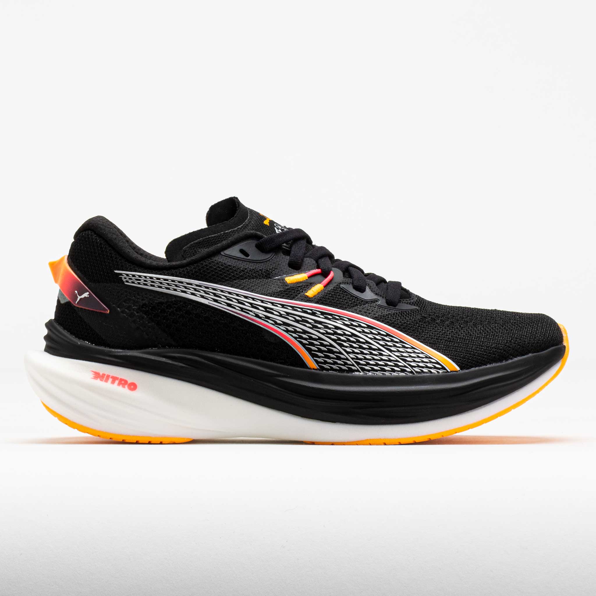 041446_3 Puma Deviate NITRO 3 Womens Puma Black/Sunset Glow - Image 1