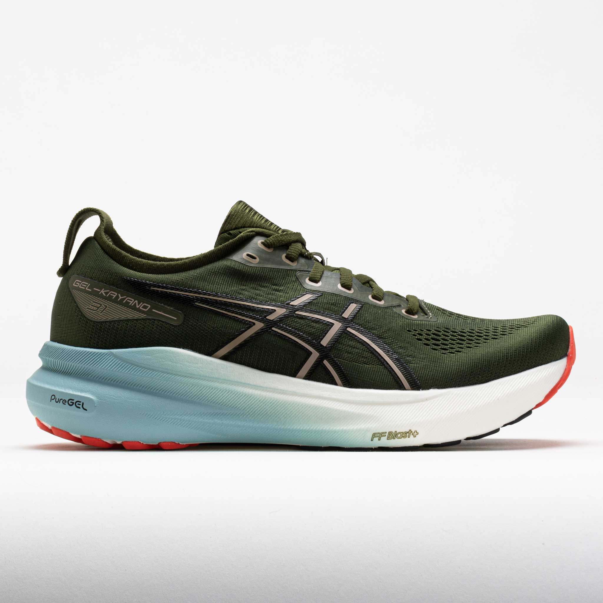 041467_3 ASICS GEL-Kayano 31 Mens Smog Green/Black - Image 1