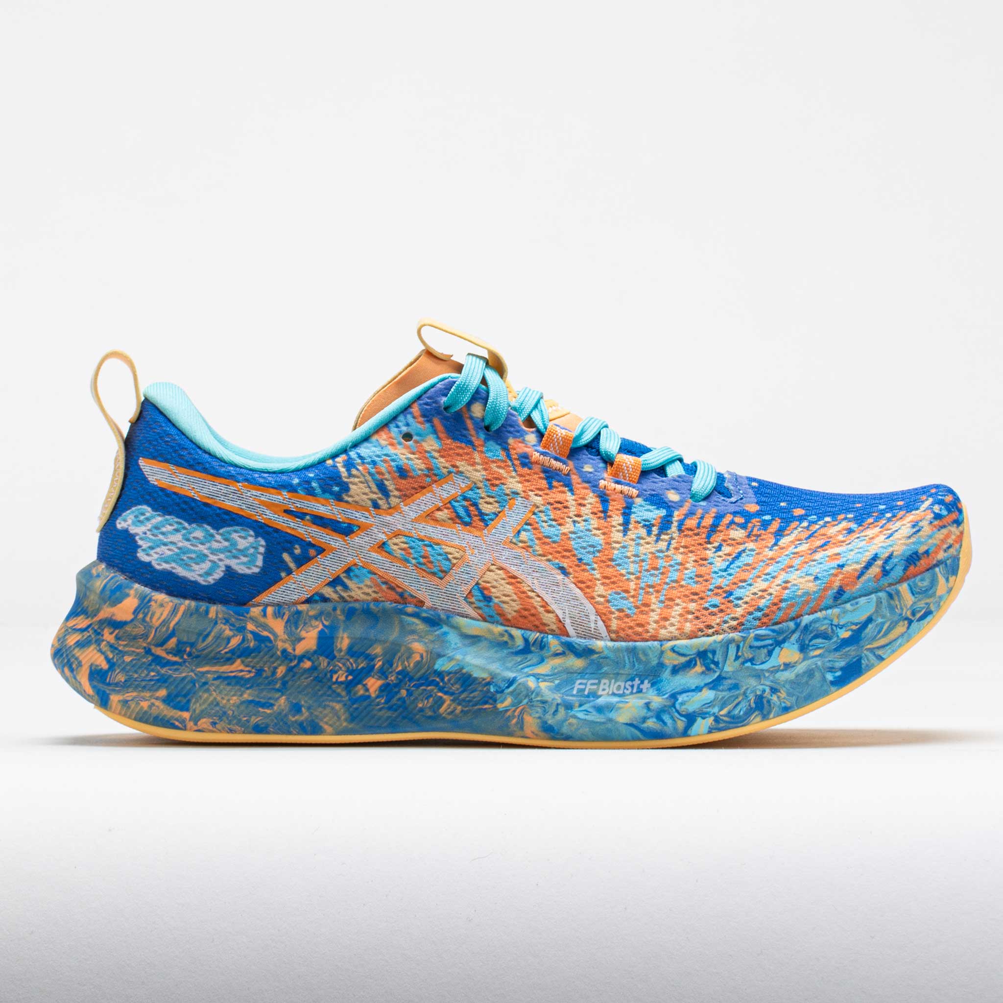 041531_3 ASICS Noosa Tri 16 Womens Nature Blue/Faded Orange - Image 1