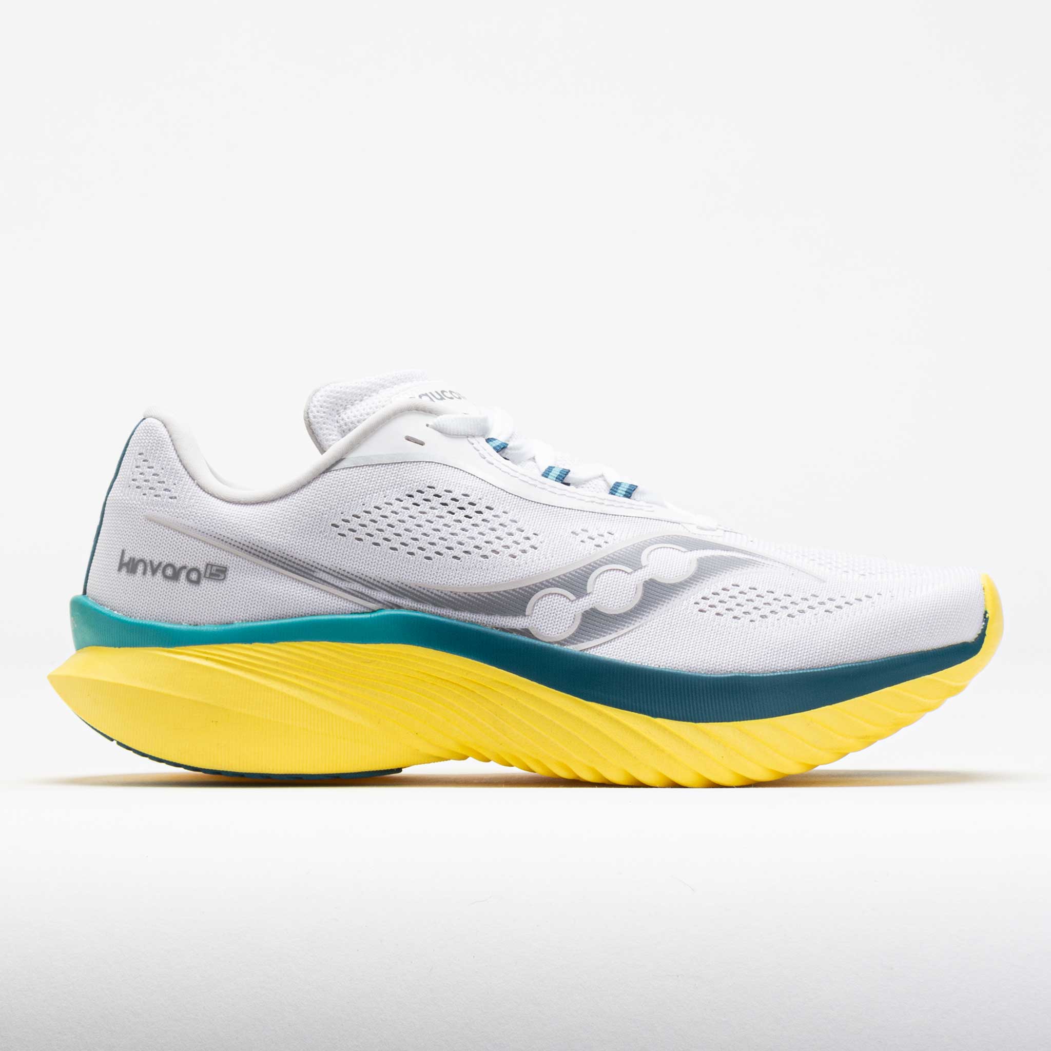 041591_3 Saucony Kinvara 15 Womens White/Finch - Image 1
