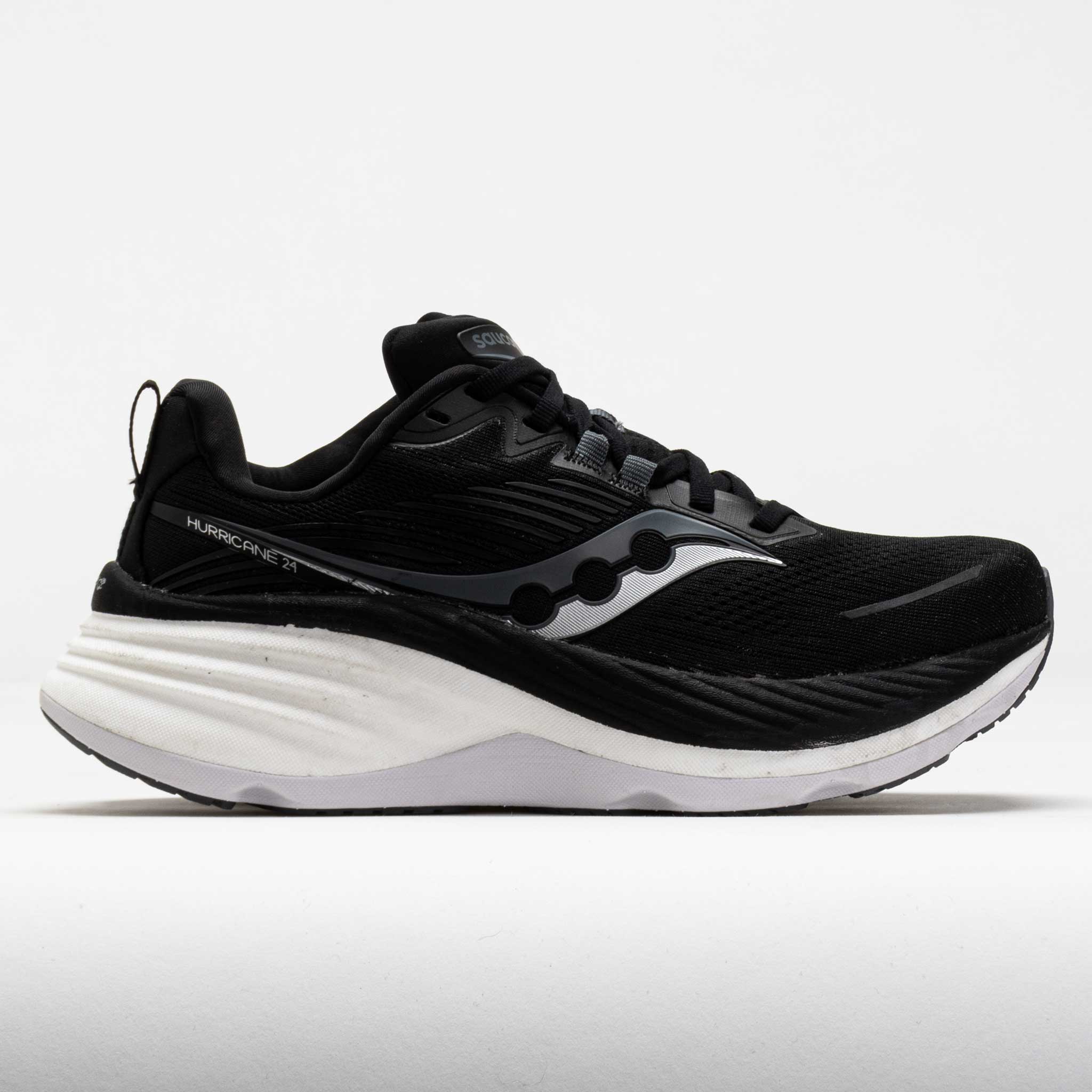 041607_3 Saucony Hurricane 24 Mens Black/Carbon - Image 1