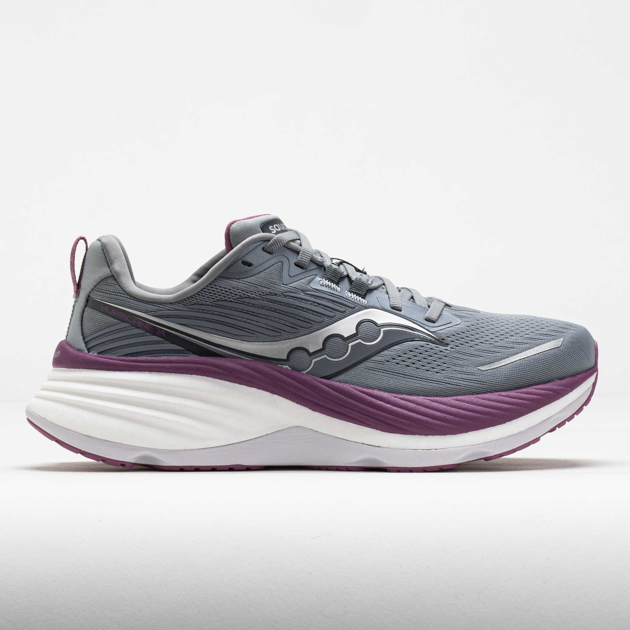 041612_3 Saucony Hurricane 24 Womens Flint/Viola - Image 1