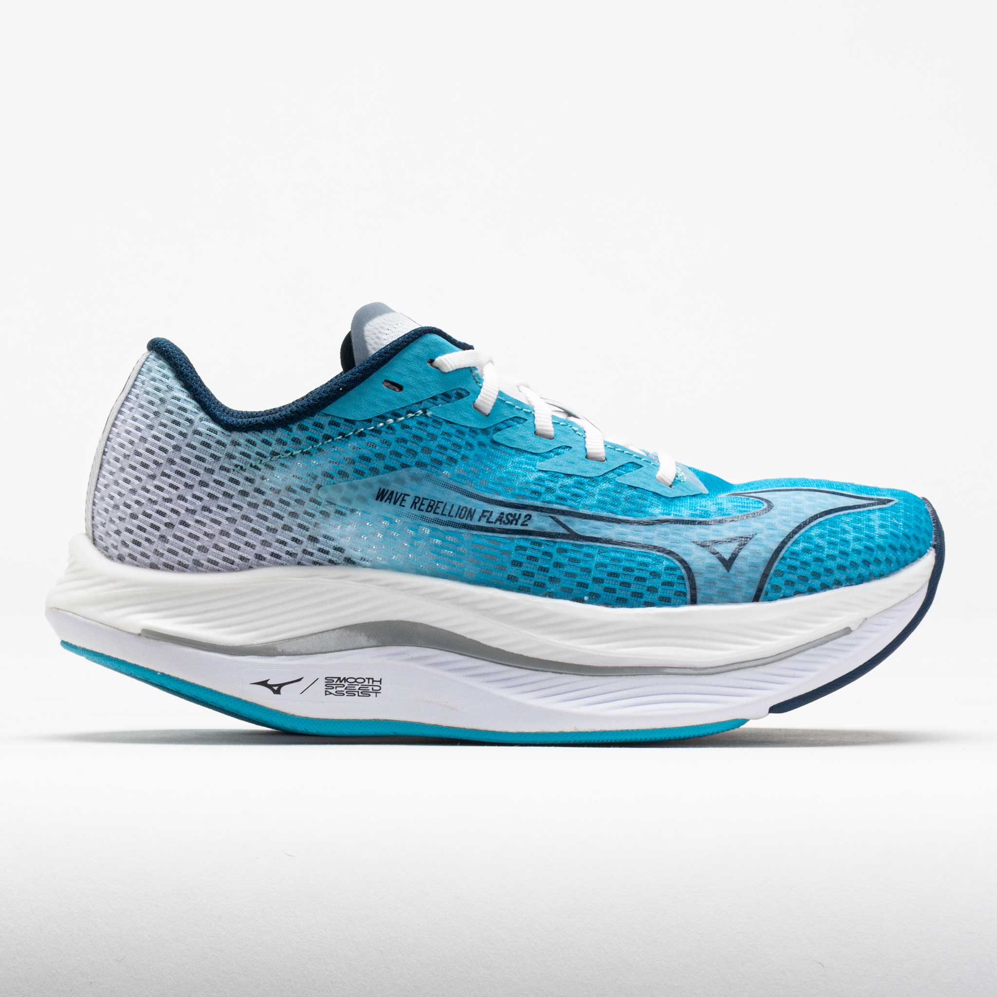 041642_3 Mizuno Wave Rebellion Flash 2 Womens River Blue/Blue Wing Teal - Image 1