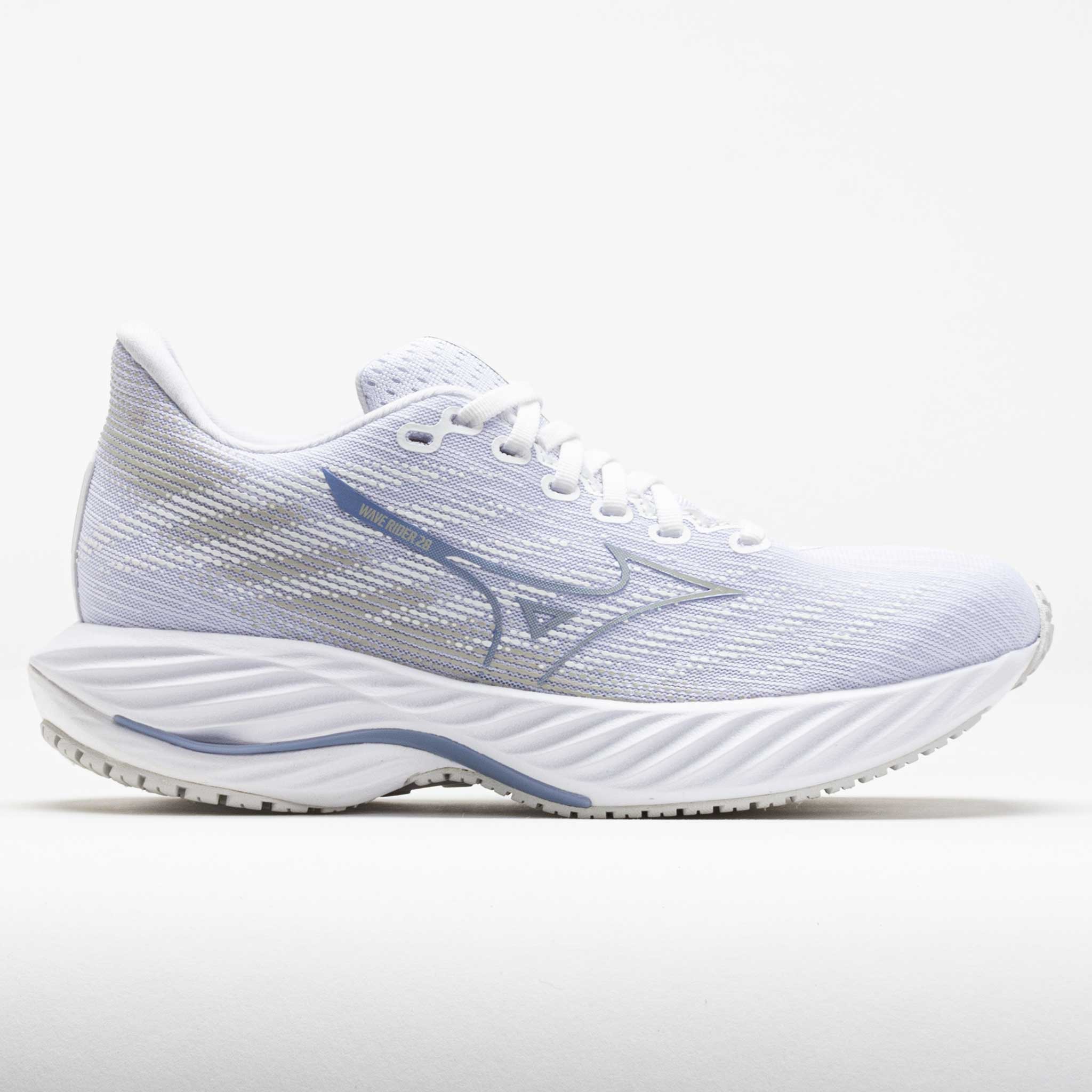 041674_3 Mizuno Wave Rider 28 Womens White/Nimbus Cloud - Image 1