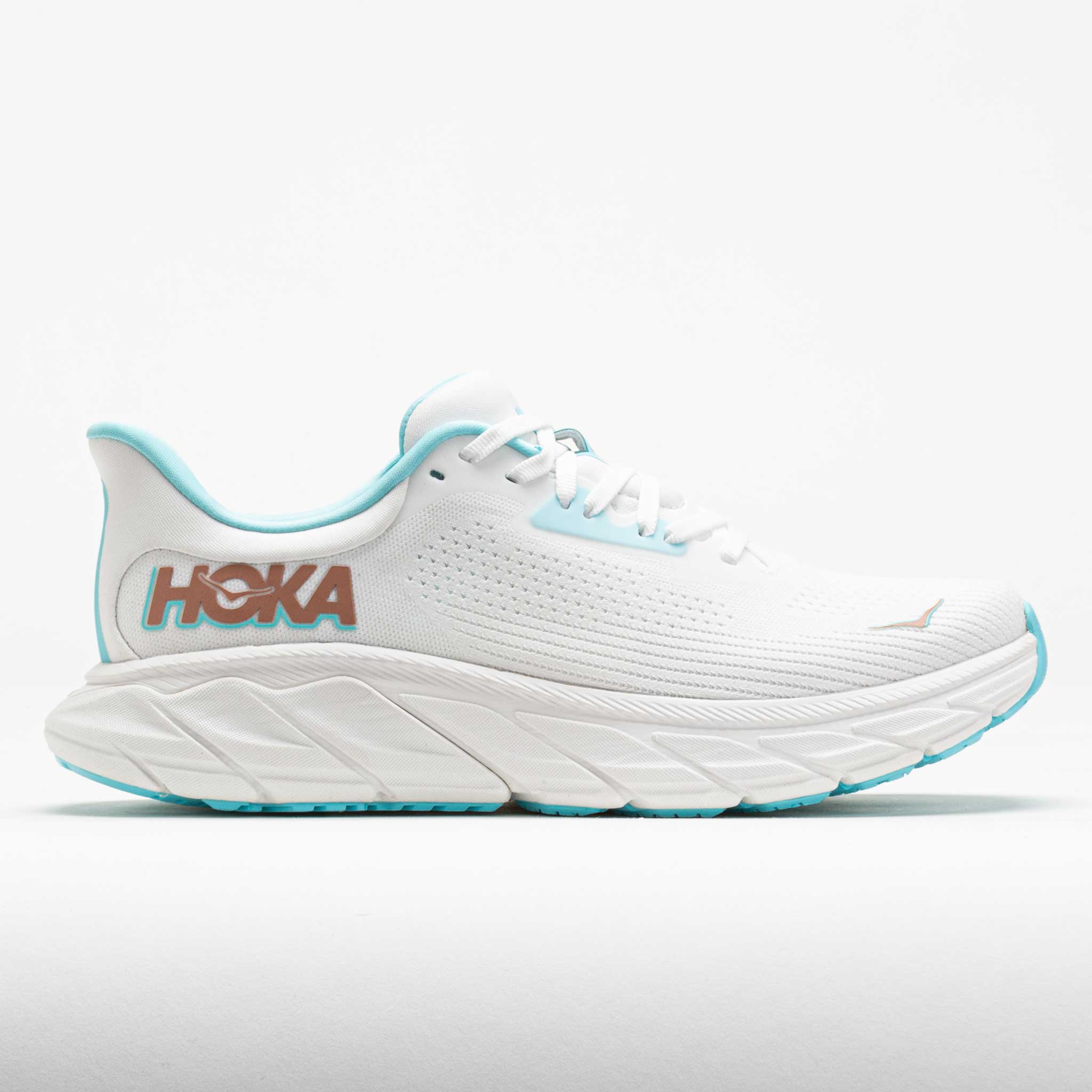 041738_3 HOKA Arahi 7 Womens Frost/Rose Gold - Image 1
