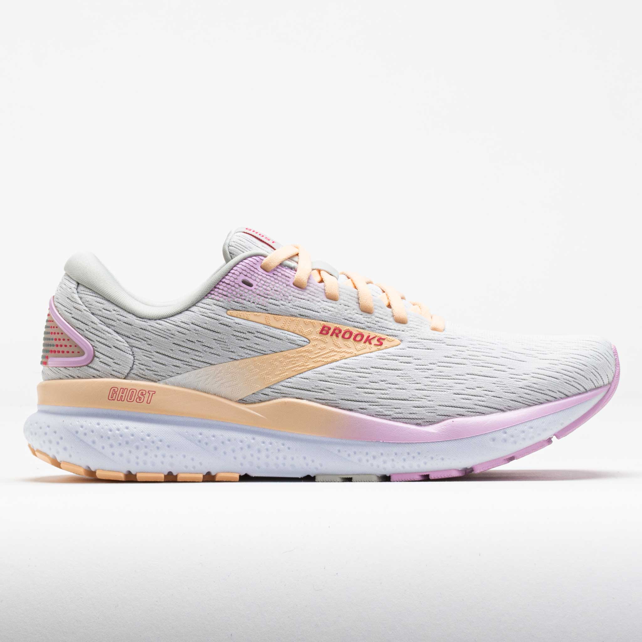 041802_3 Brooks Ghost 16 Womens White/Grey/Orchid - Image 1