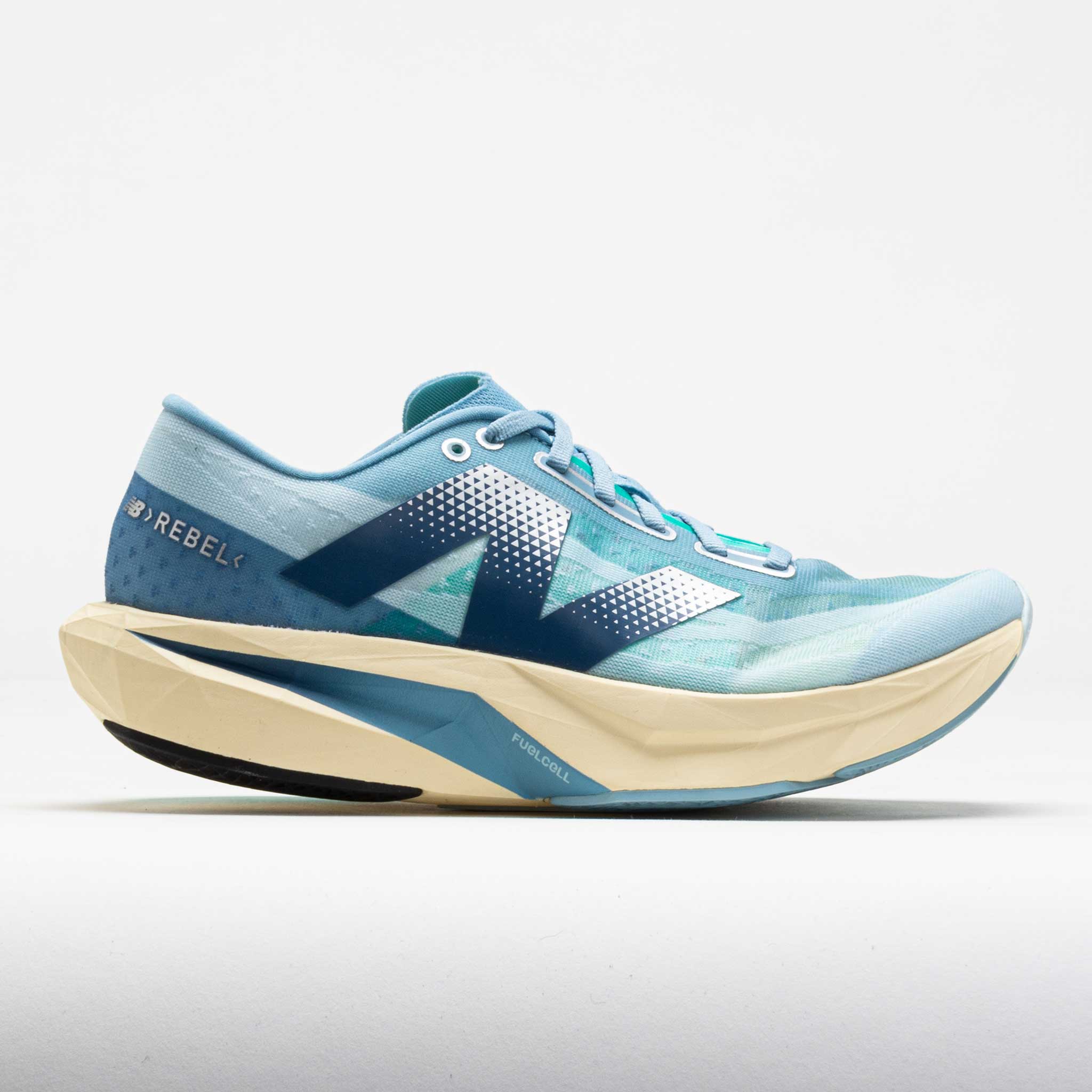 041937_3 New Balance FuelCell Rebel v4 Womens Quarry Blue/Chrome Blue/Heron - Image 1