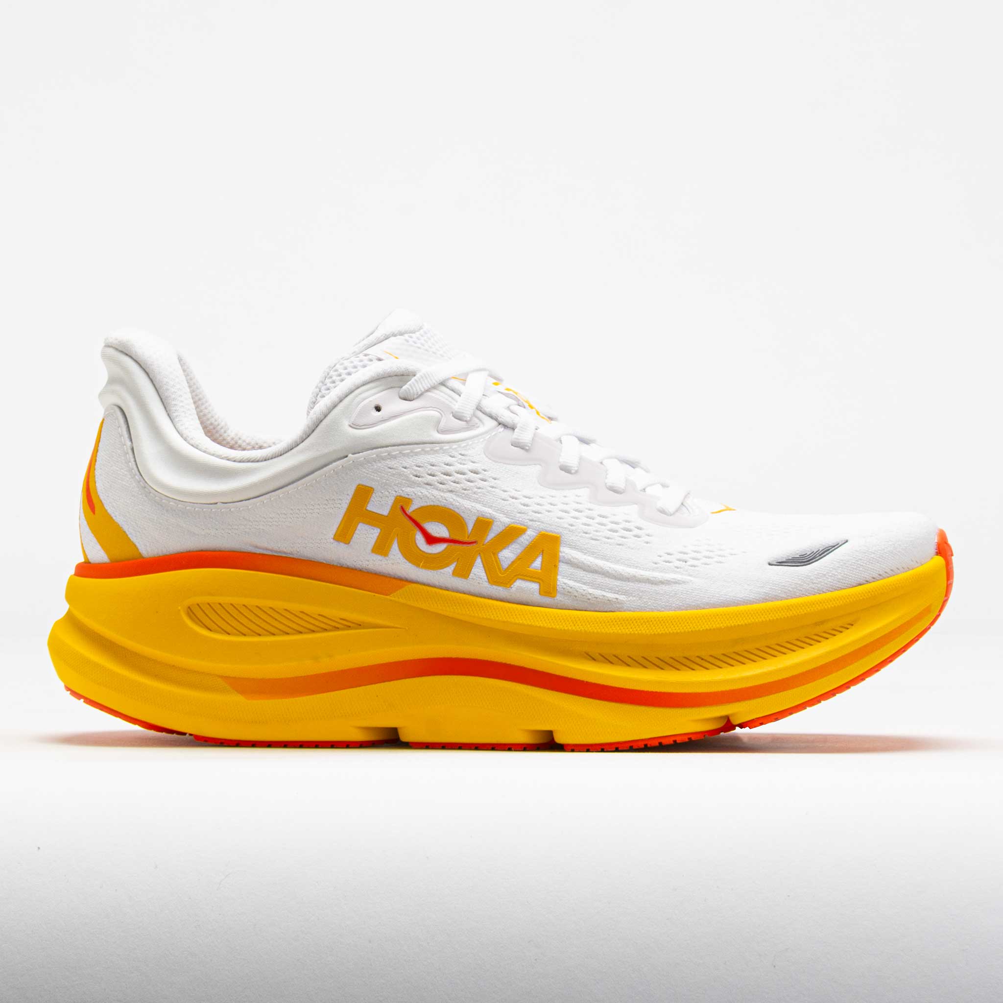 042196_3 HOKA Bondi 9 Womens Frost/Sunflower - Image 1