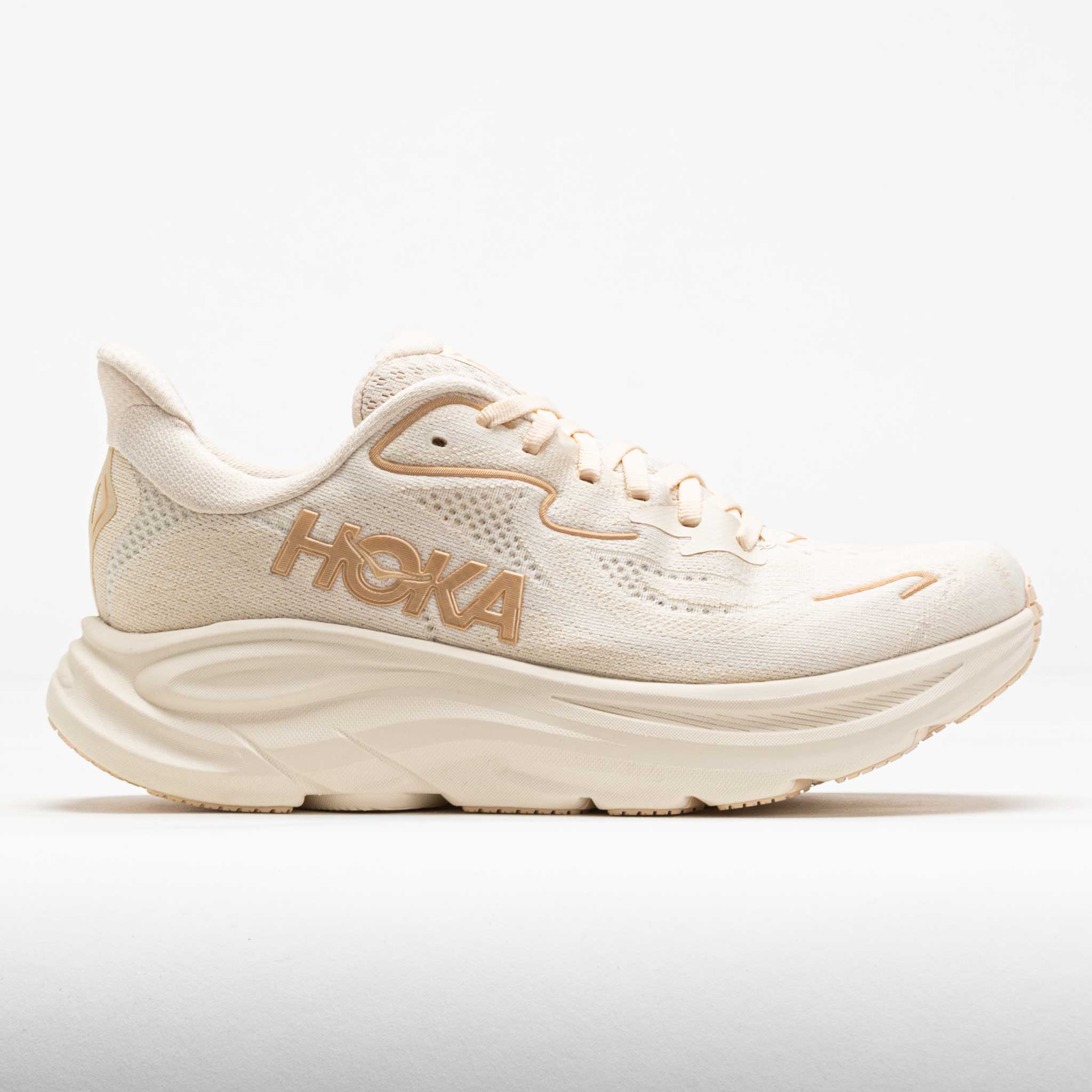 042215_3 HOKA Clifton 10 Womens Vanilla/Birch - Image 1