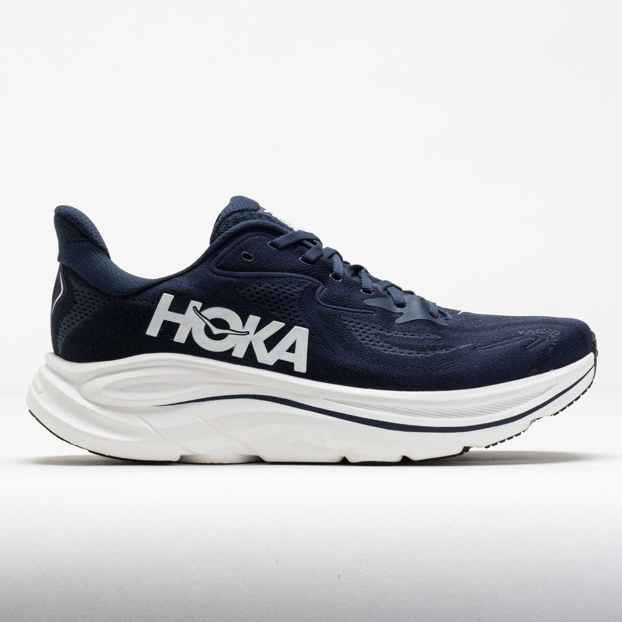 042230_3 HOKA Clifton 10 Mens Navy/White - Image 1