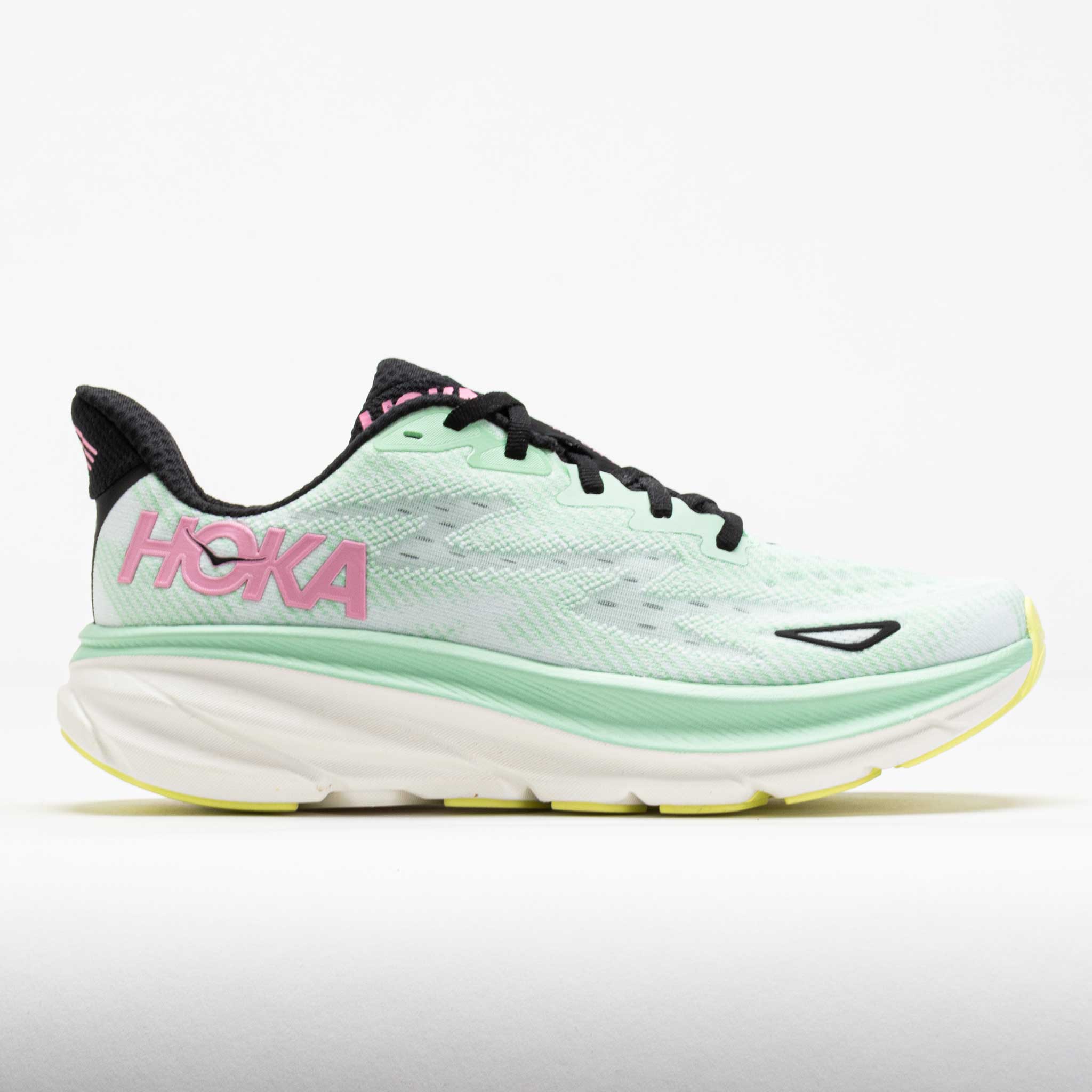 042236_3 HOKA Clifton 9 Womens Mint Fluorite/Snow Melt - Image 1