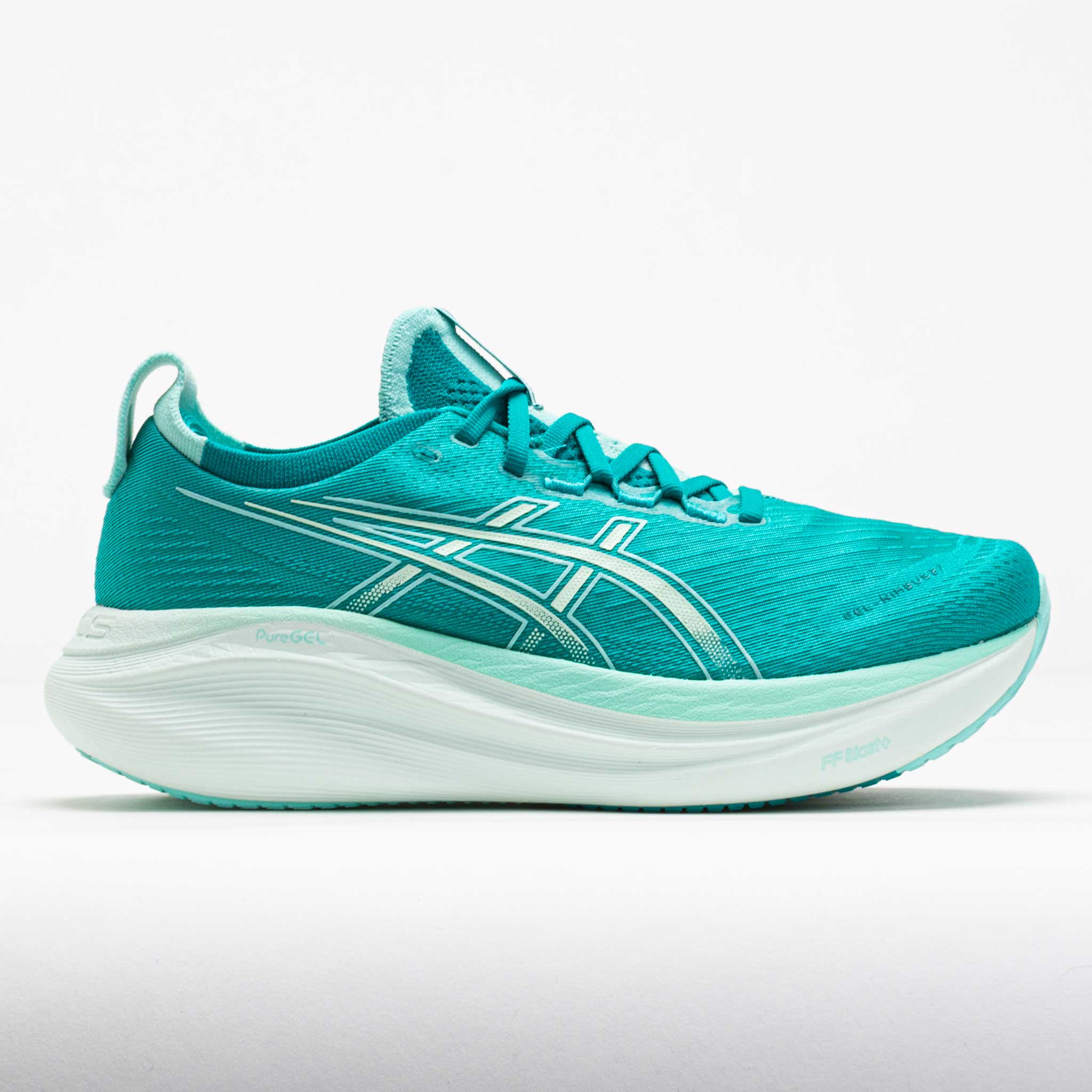 042269_3 ASICS GEL-Nimbus 27 Womens Wave Teal/Illuminate Mint - Image 1