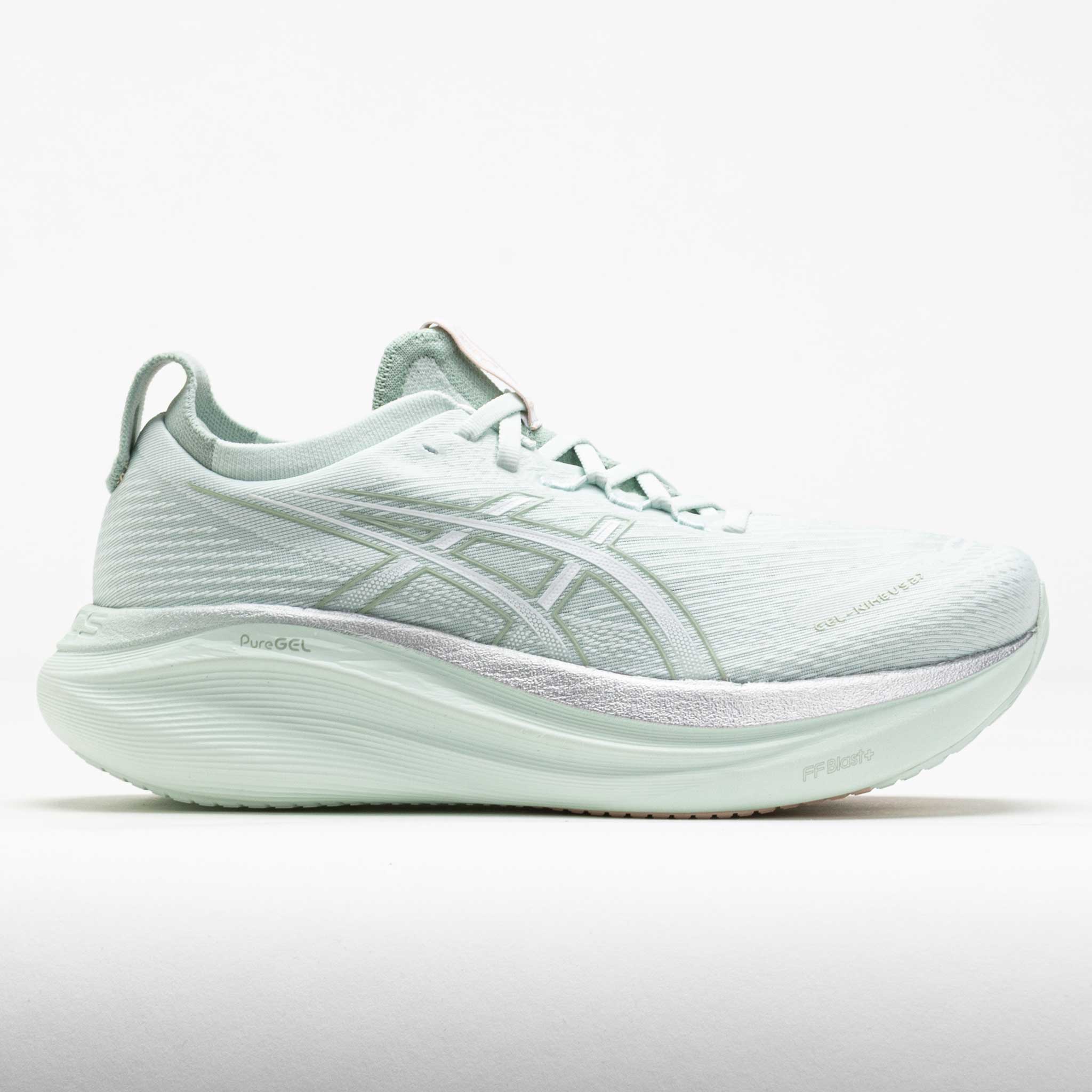 042272_3 ASICS GEL-Nimbus 27 Womens Pure Aqua/White - Image 1