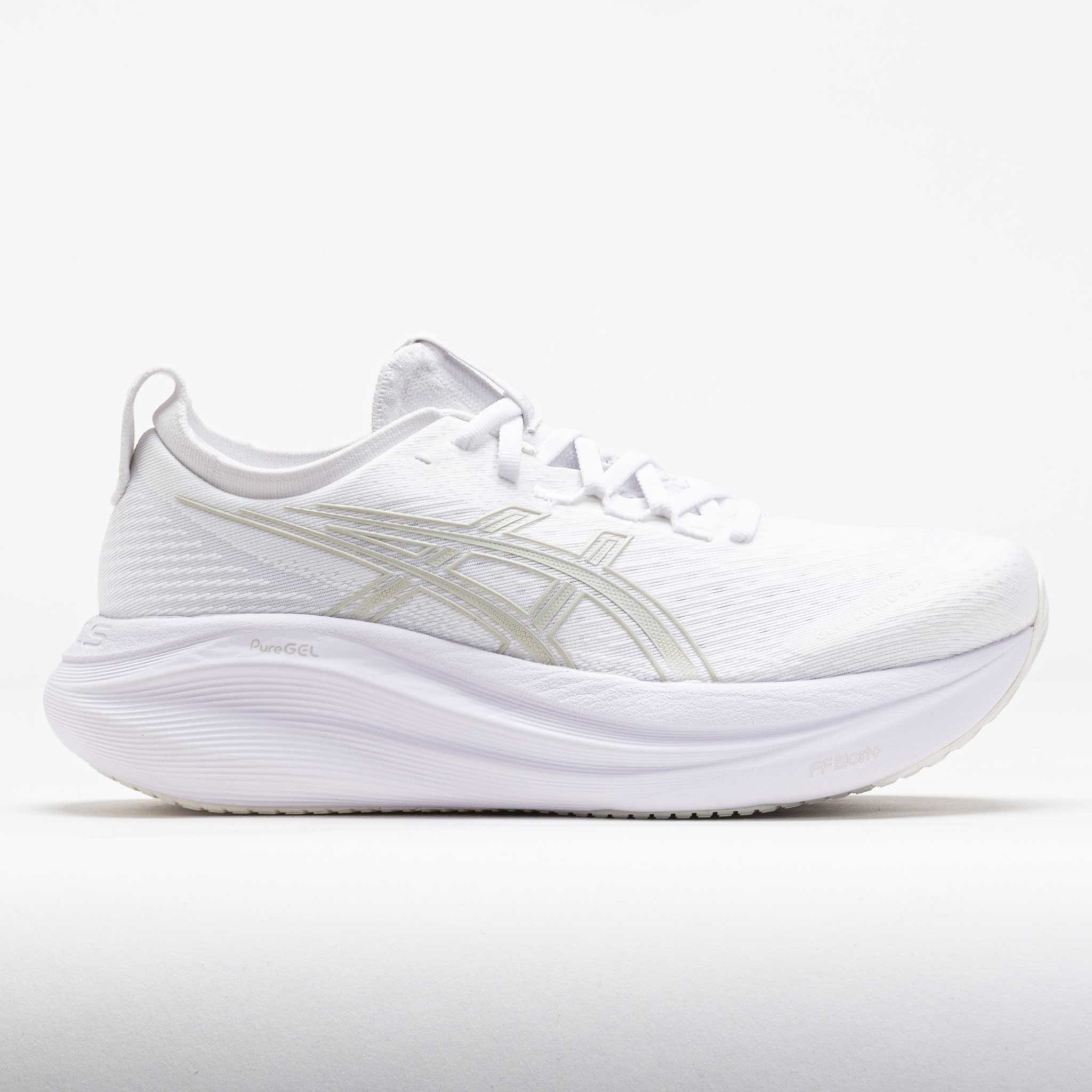 042276_3 ASICS GEL-Nimbus 27 Womens White/Glacier Grey - Image 1