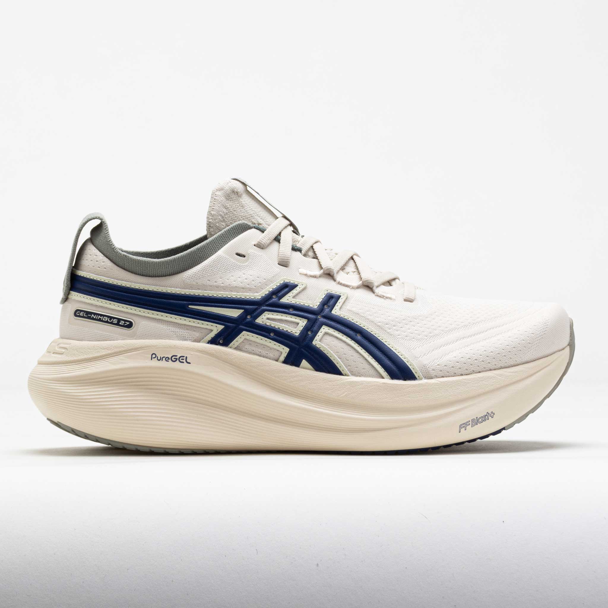 042278_3 ASICS GEL-Nimbus 27 ASICS Track Club Womens Birch/Indigo Blue - Image 1
