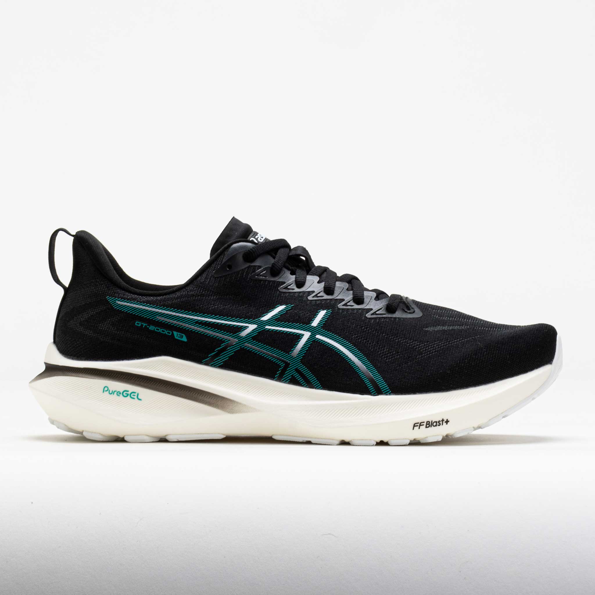 042331_3 ASICS GT-2000 13 Mens Black/Wave Teal - Image 1
