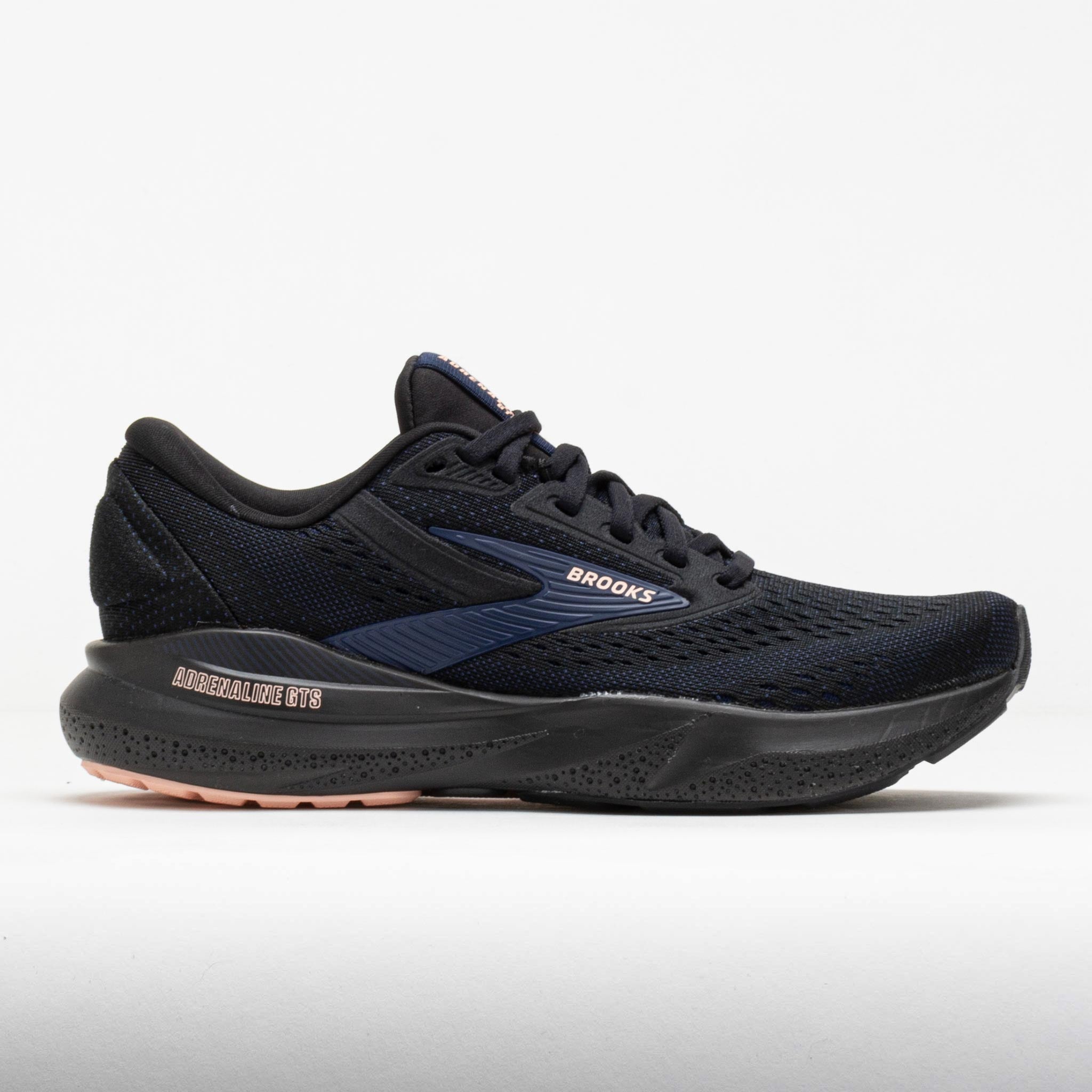 042493_3 Brooks Adrenaline GTS 24 Womens Black/Peacoat/Peach - Image 1