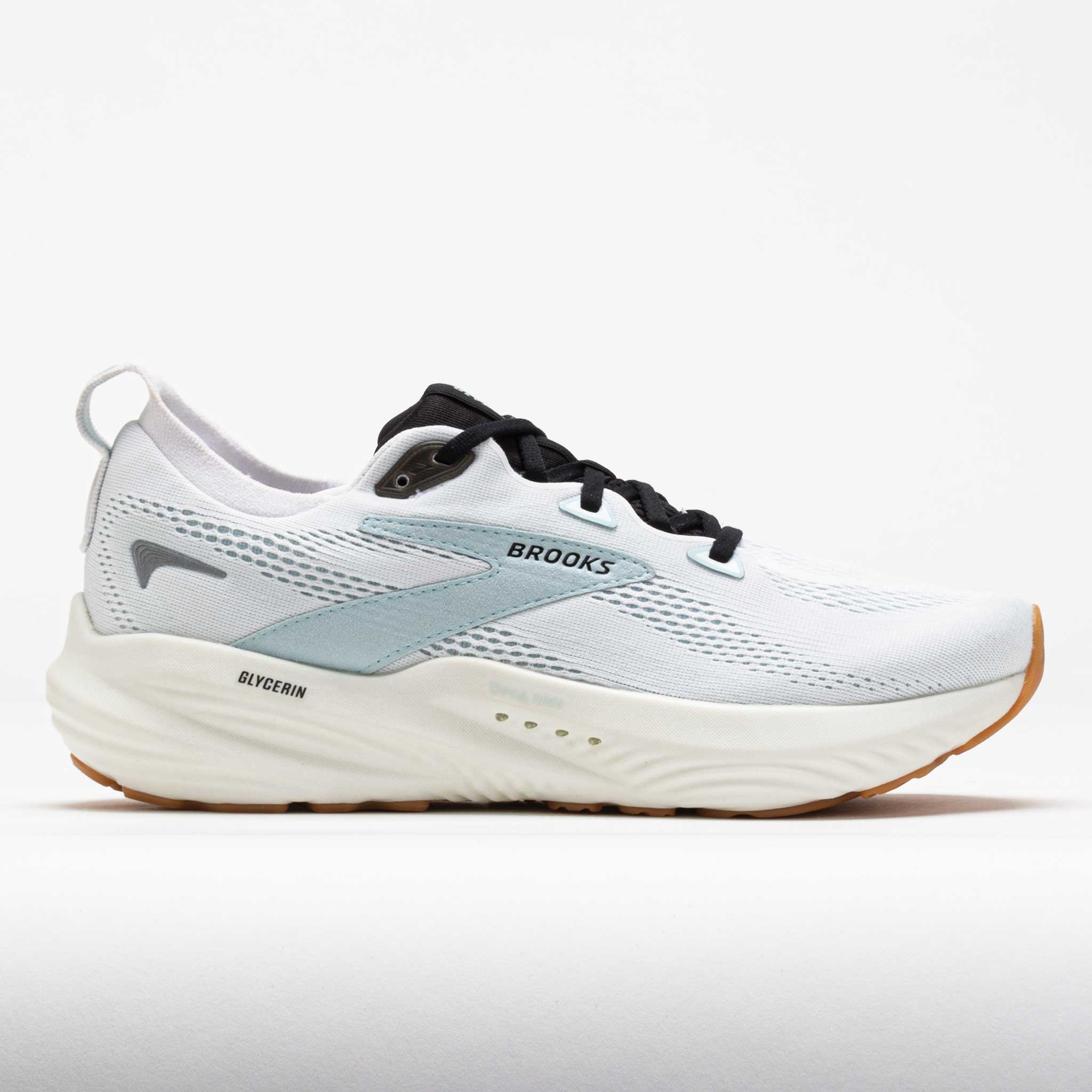 042514_3 Brooks Glycerin 22 Mens Bright White/Winter Sky/Black - Image 1