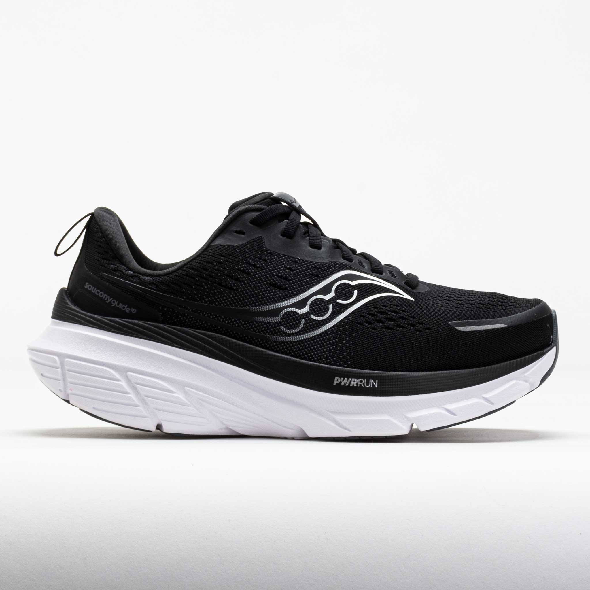 042643_3 Saucony Guide 18 Mens Black/White - Image 1