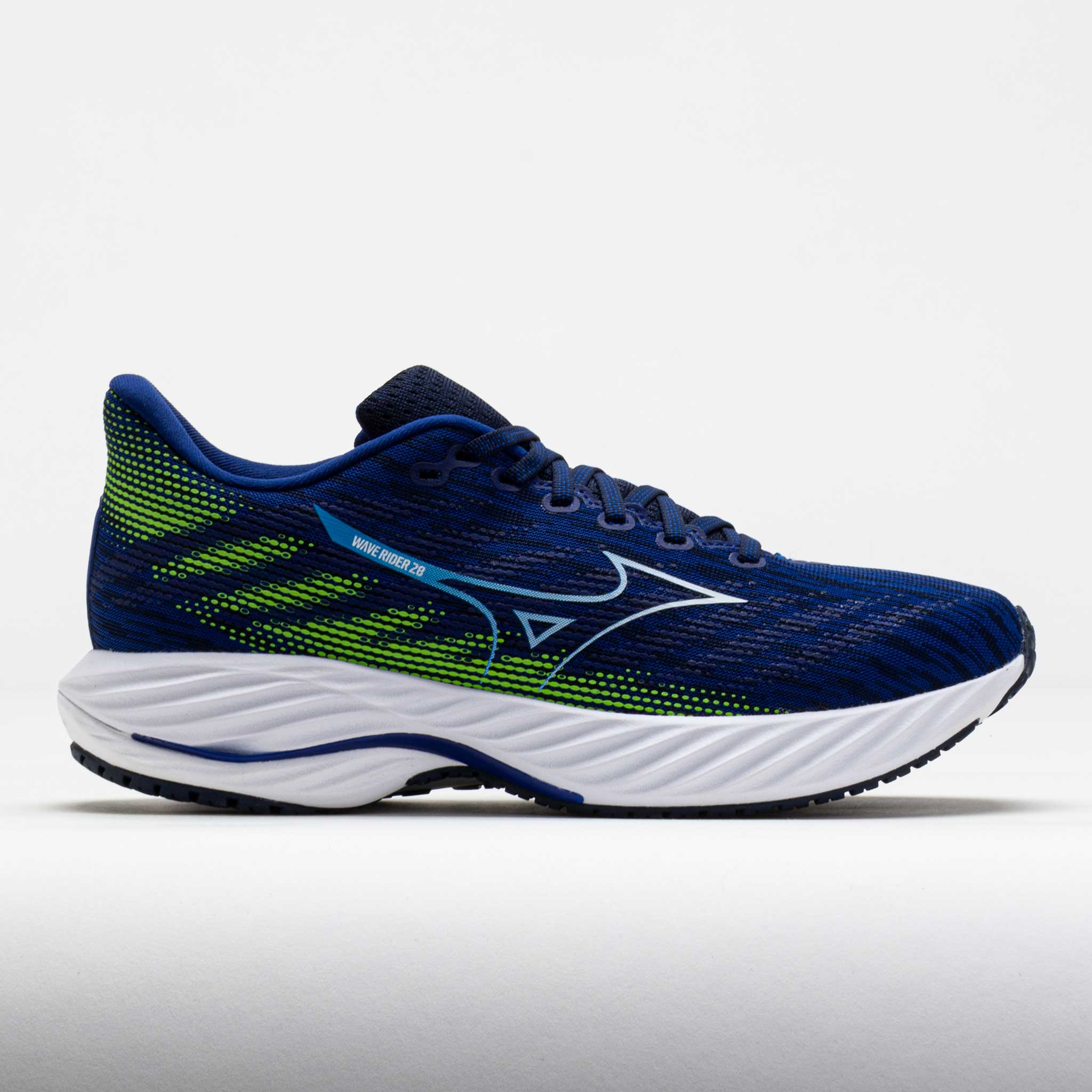 042747_3_34304e8c-948e-4840-9c91-914833a77951 Mizuno Wave Rider 28 Mens Reflex Blue C/White - Image 1