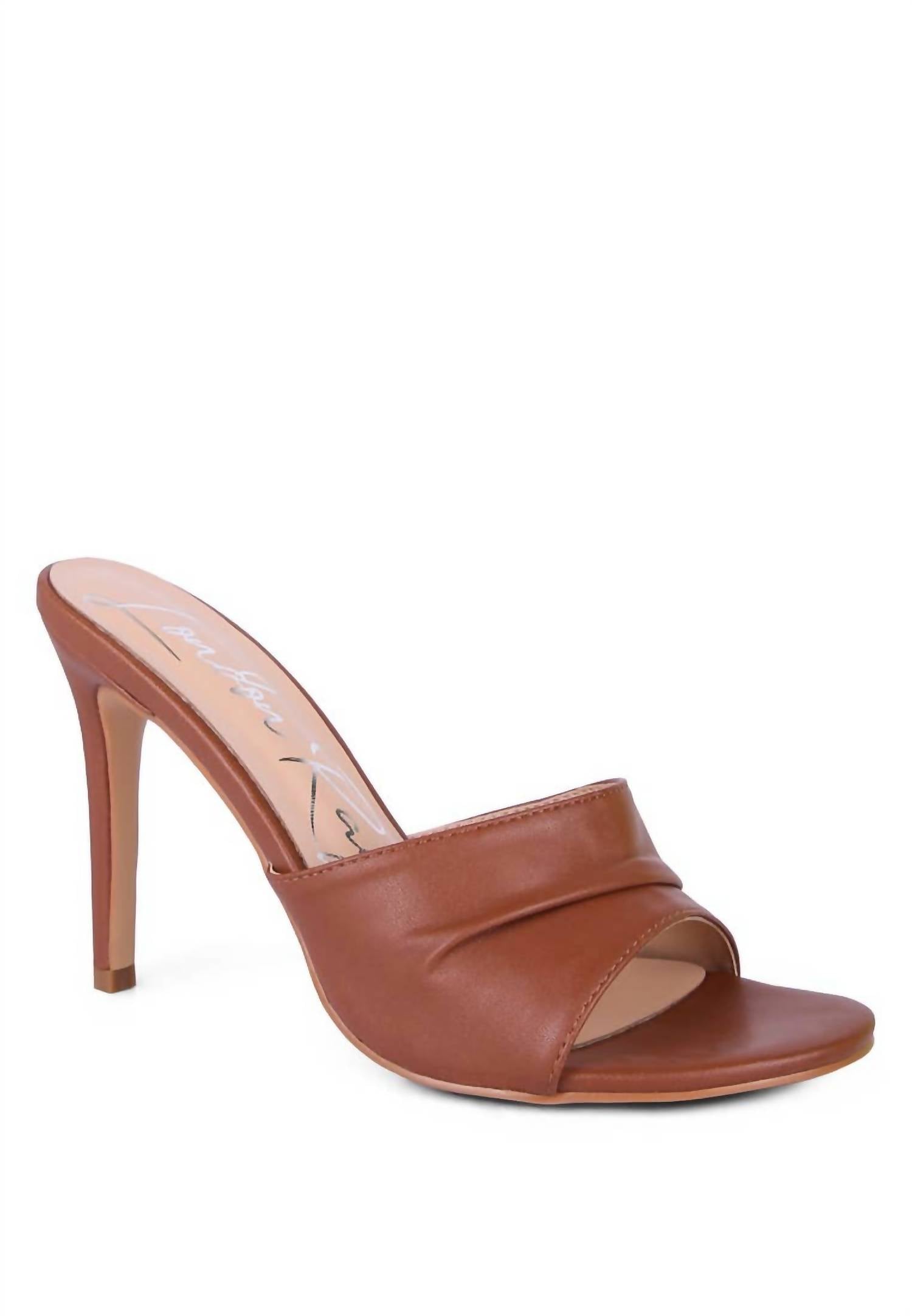 0d25737a-b094-4fe3-9083-4e05be7390e6-upscale_15k-1500x1500-70 Rag Company - Women's Pleated Strap High Heal Sandal - Image 1