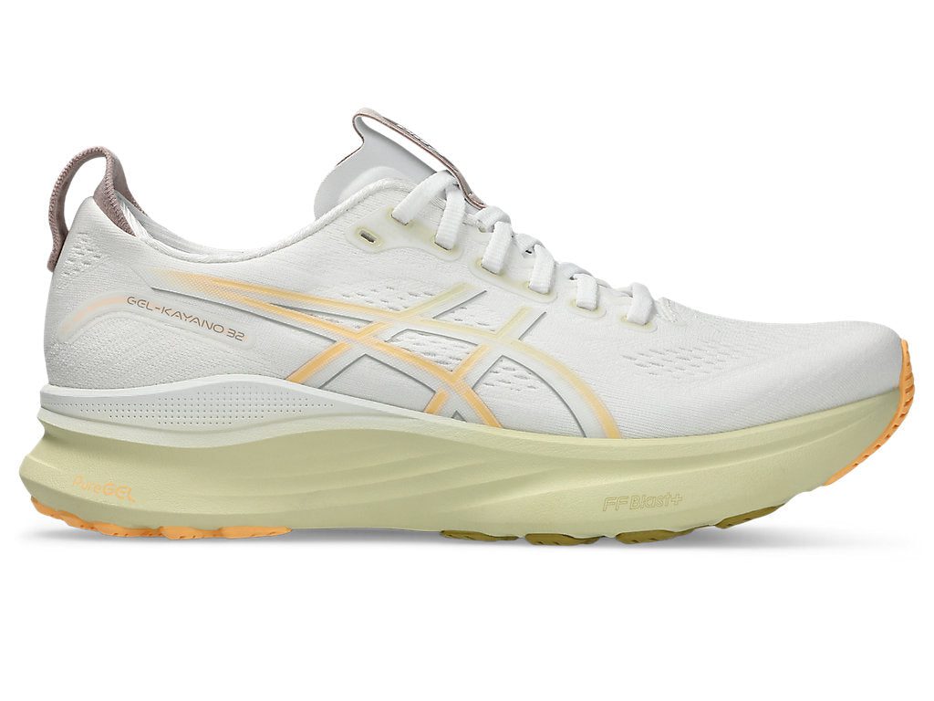 1011C052_101_SR_RT_GLB Men's GEL-Kayano 32 (101 - White/Orange Glow) - Image 1