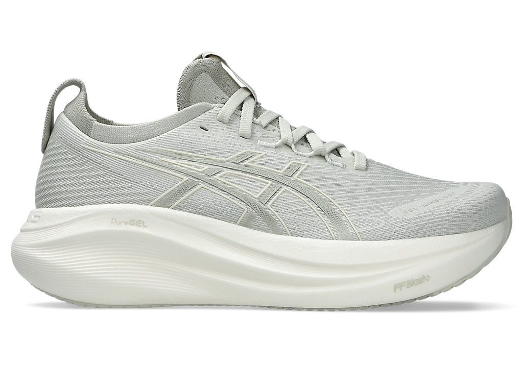 1012B753_301_SR_RT_GLB Women's Gel-Nimbus 27 (301 - Lake Grey/White Sage) - Image 1