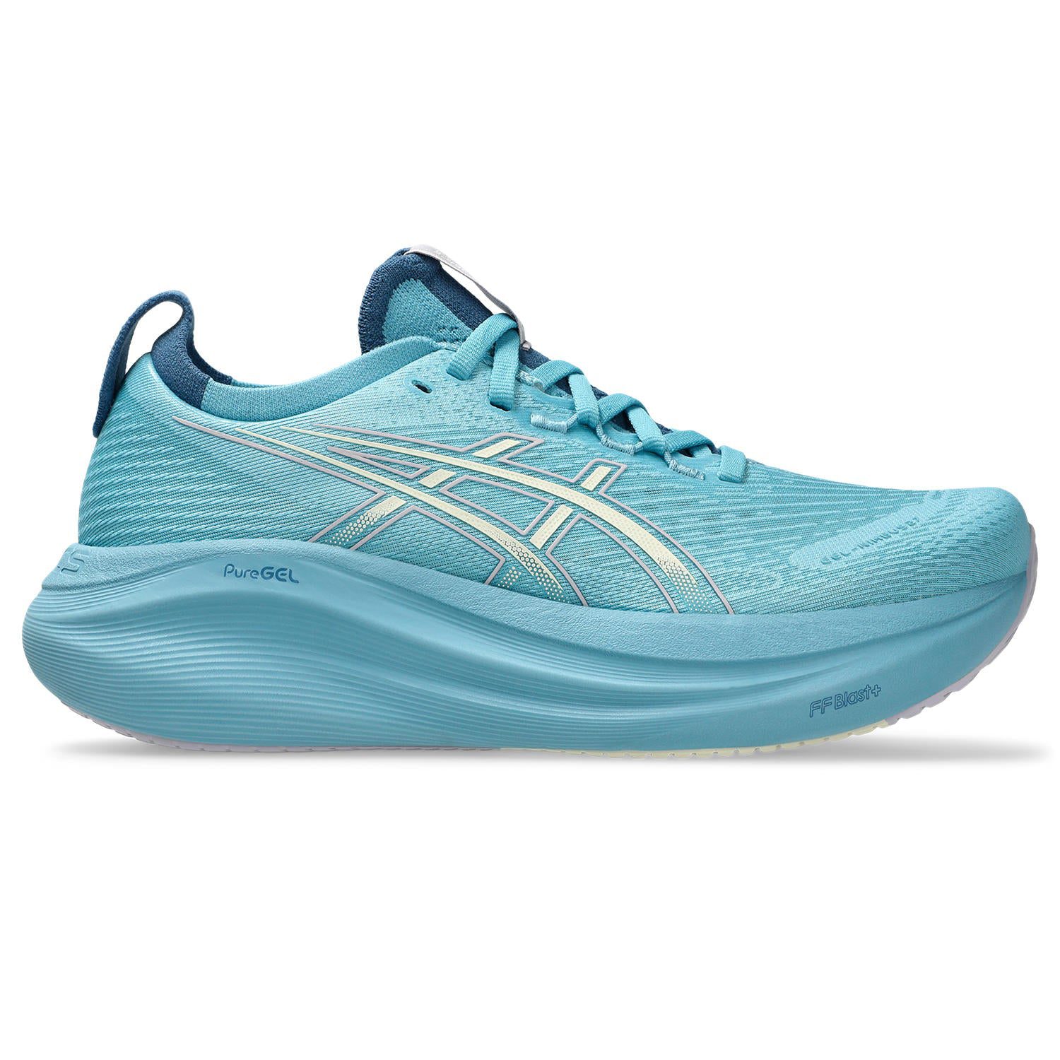 1012B753_401_SR_RT_GLB_PNG_1500x1500-JPG Women's Gel-Nimbus 27 (401 - Stillwater/Cream) - Image 1