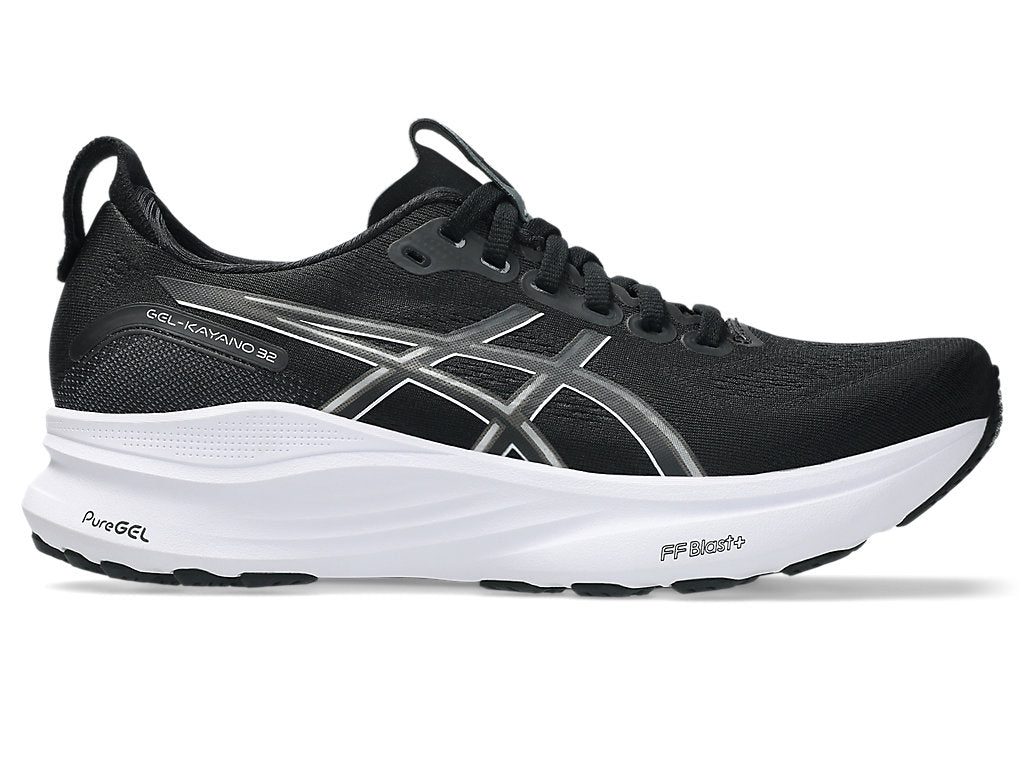 1012B838_002_SR_RT_GLB Women's GEL-Kayano 32 WIDE (002 - Black/White) - Image 1