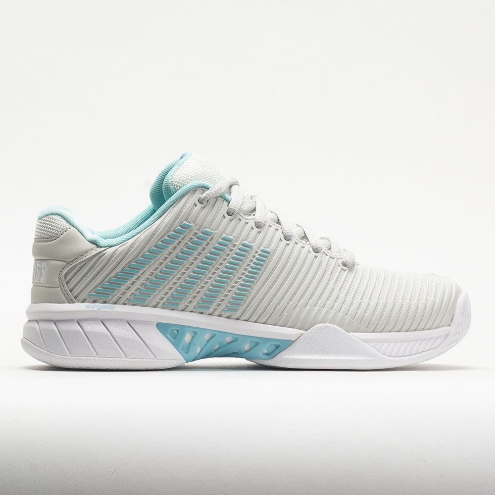 117154_3 K-Swiss Hypercourt Express 2 Womens Vaporous Gray/White/Blue Glow - Image 1