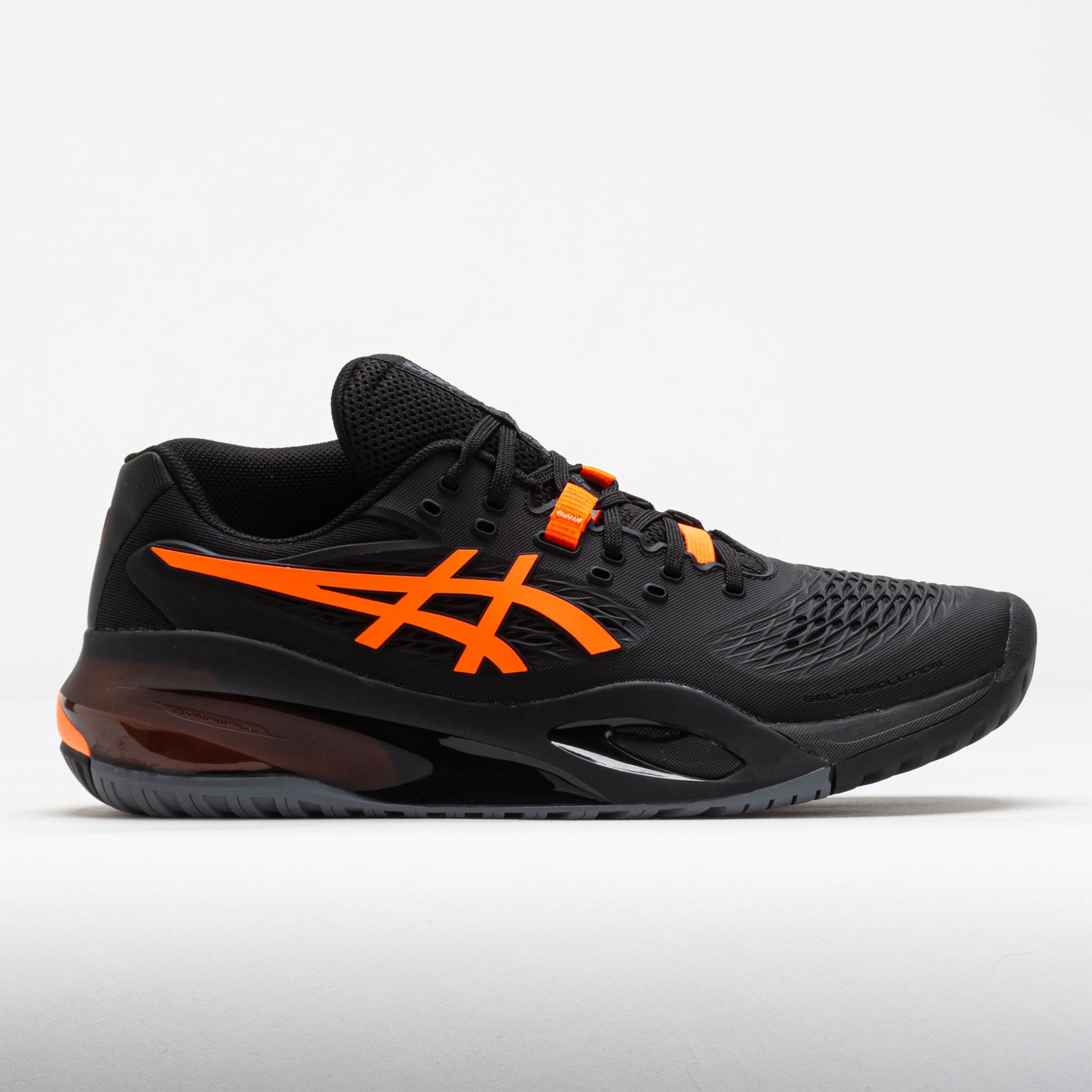 118128_3 ASICS GEL-Resolution X Mens Black/Shocking Orange - Image 1