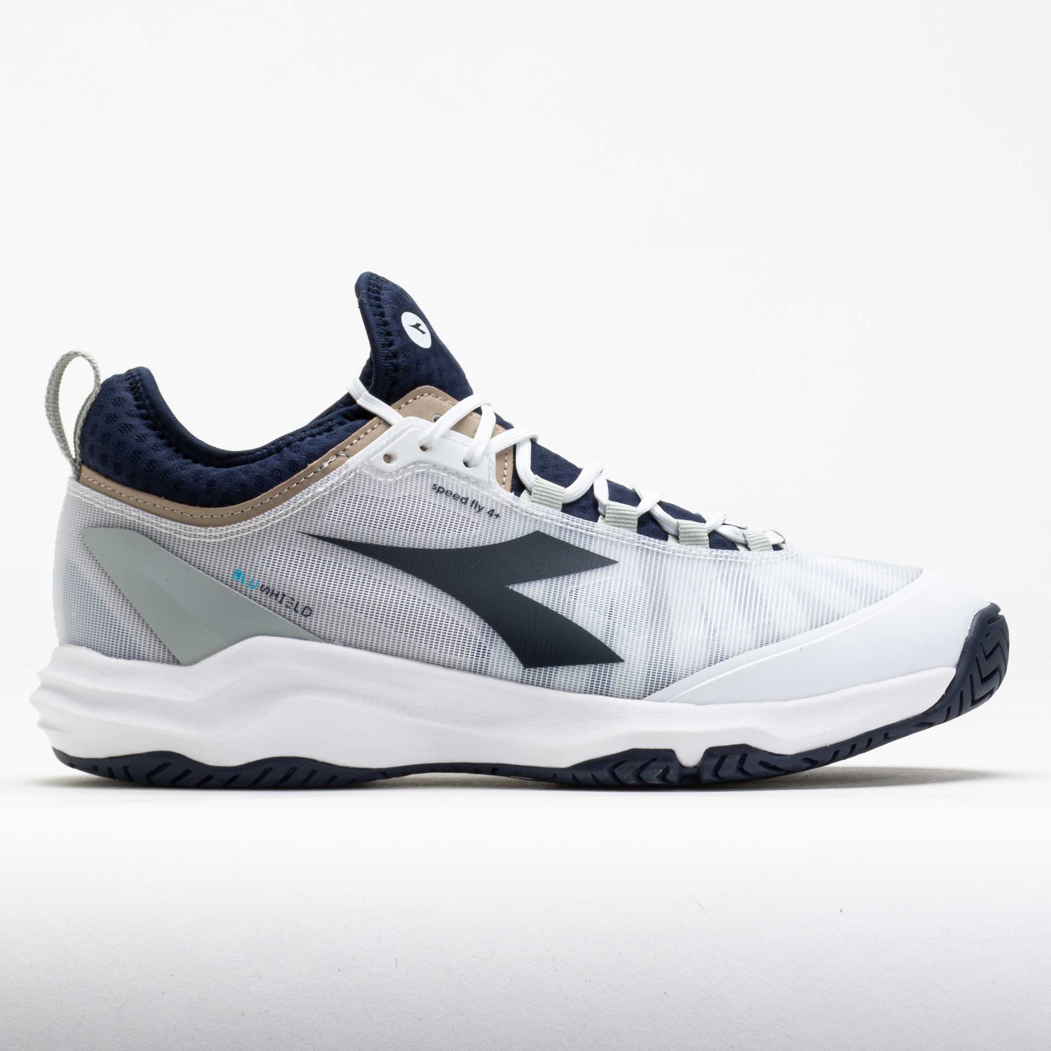 118331_3 Diadora Speed Blushield Fly 4+ AG Mens White/Blue Corsair - Image 1