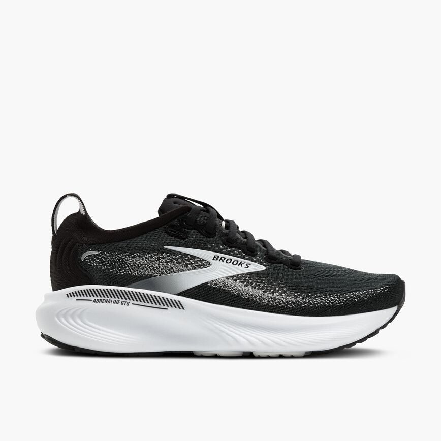 120443-090-l-adrenaline-gts-25-womens-dynamic-cushion-road-running-shoe Women's Adrenaline GTS 25 WIDE (090 - Black/Grey/White) - Image 1