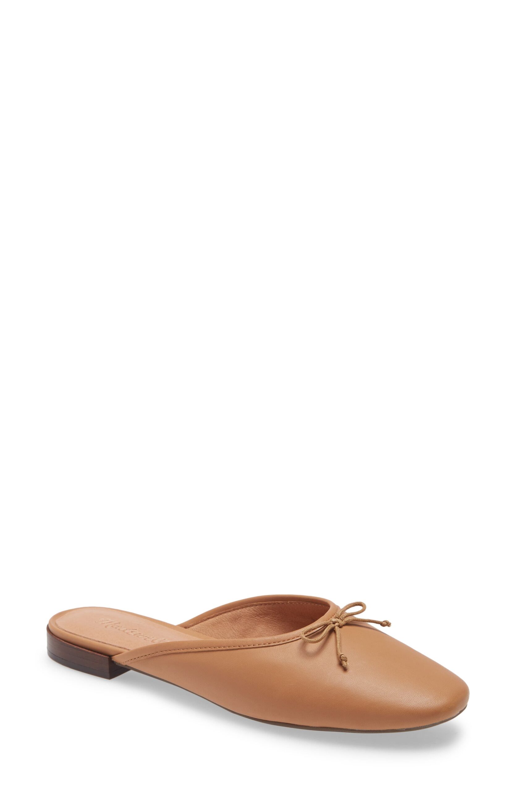 1f0e7b4c-32b5-4ef4-84cf-93865673ef01 Women Madewell The Adelle Ballet Mule - Brown - Image 1
