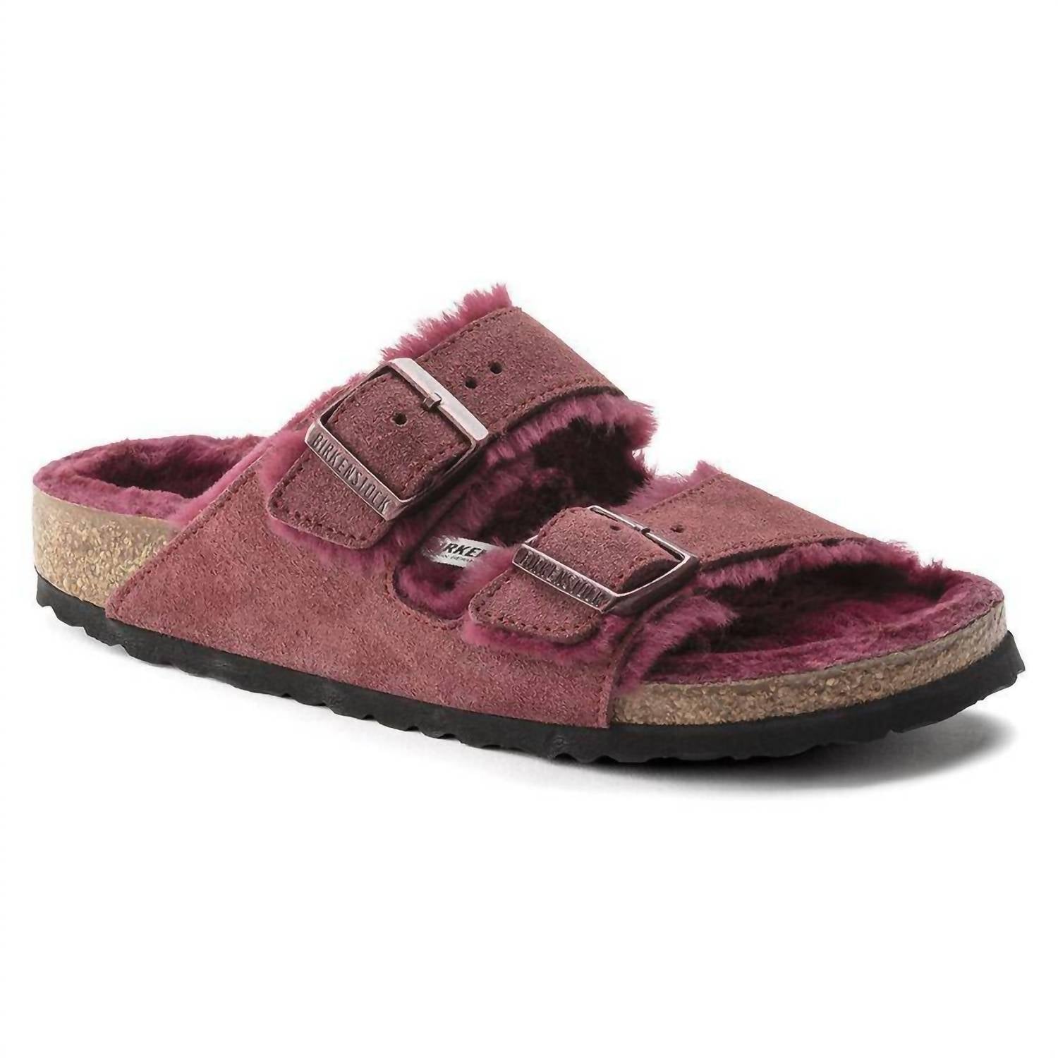 28a7ea14-d253-4f7b-9ef8-21ed413c020a-upscale_15k-1500x1500-70 Birkenstock - Women's Arizona Fur Shearling Sandal - Image 1