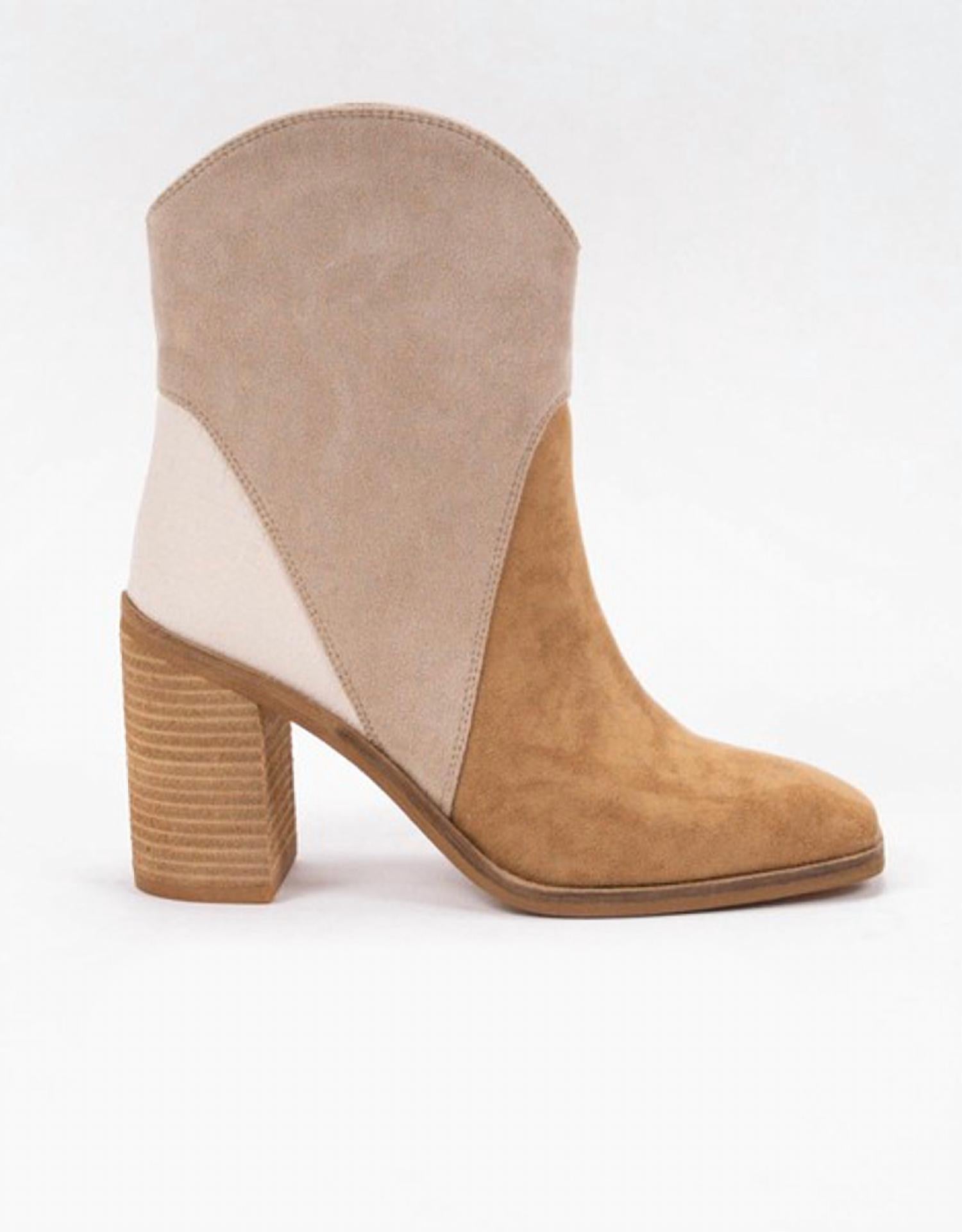 2b60abf0-08de-4b98-b28f-db82b2d87de7-upscale_15k-1500x1500-1 Ccocci - Women's Kendall Tri-tone Heeled Bootie - Image 1