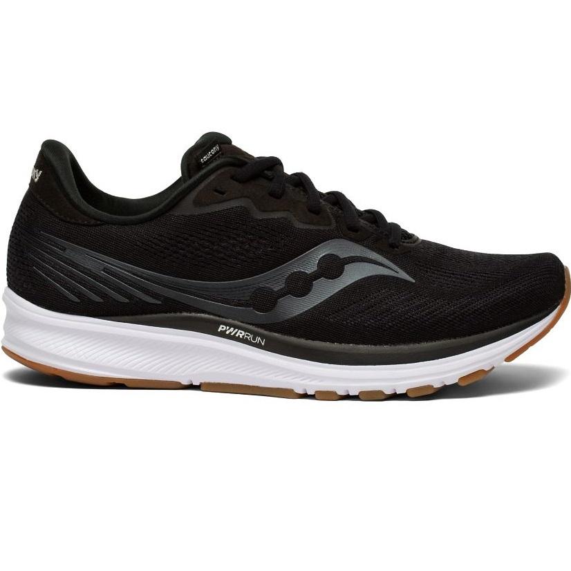 33448-BLACKGUM-l Men's Saucony Ride 14 - Image 1