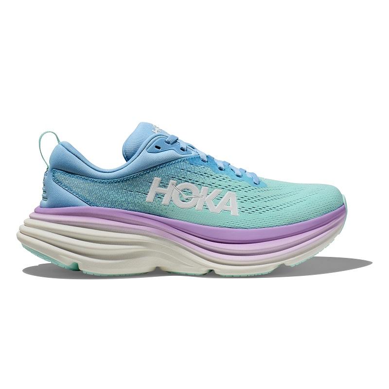 35756-AIRY_BLUESUNLIT-l Women's Hoka Bondi 8 (Wide) - Image 1