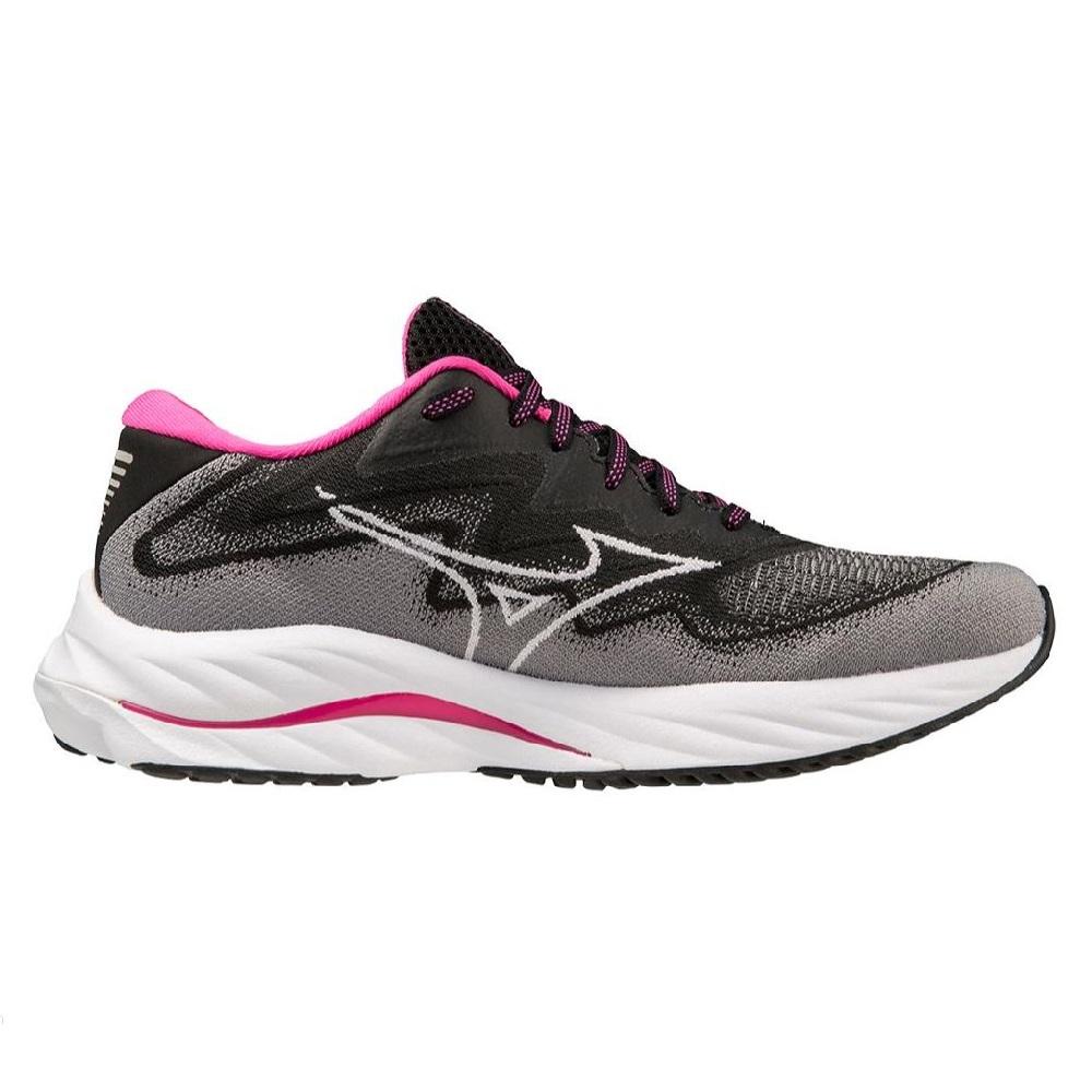 37381-BLACKWHITE-l Women's Mizuno Wave Rider 27 - Image 1