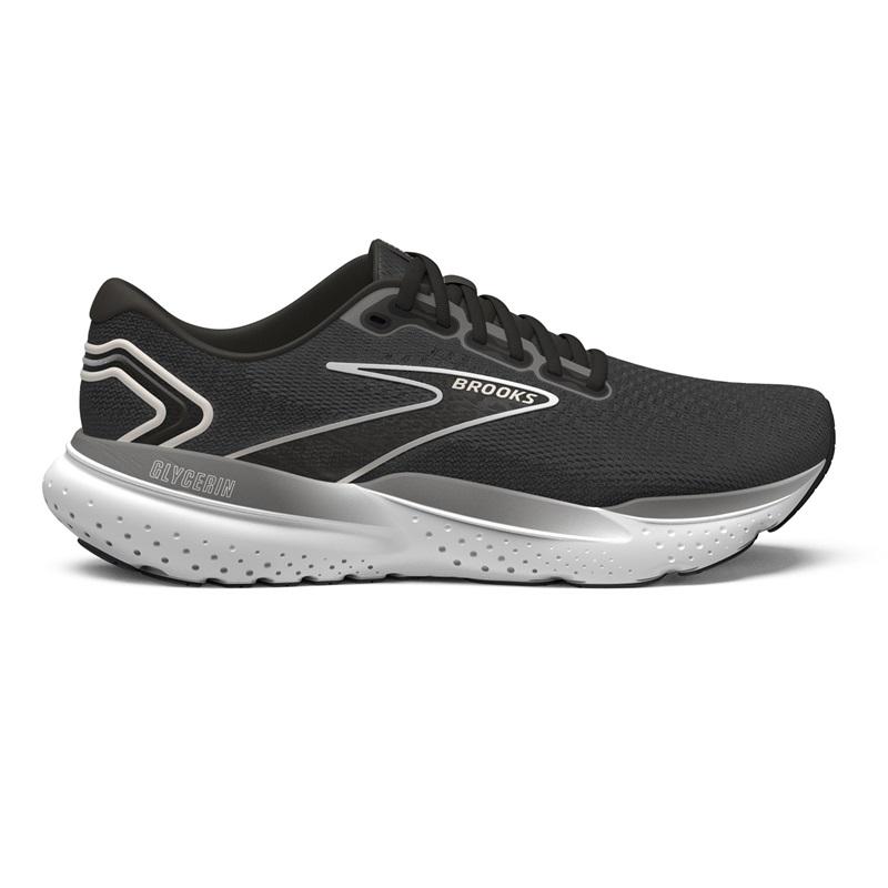 38588-BLACKGREYWHITE-l Women's Brooks Glycerin 21 (Wide) - Image 1