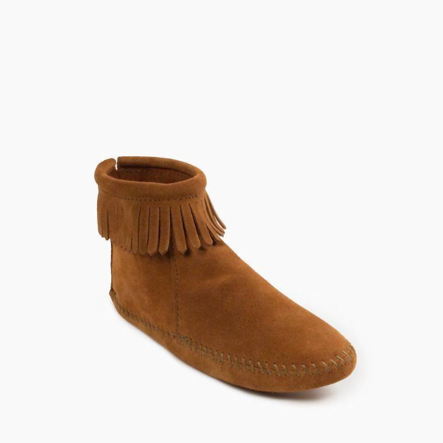 3c7bda24-4f82-465f-92c9-9d1eddc87702-upscale_15k-1500x1500-70 Minnetonka - Women's Back Zip Softsole Boot - Image 1