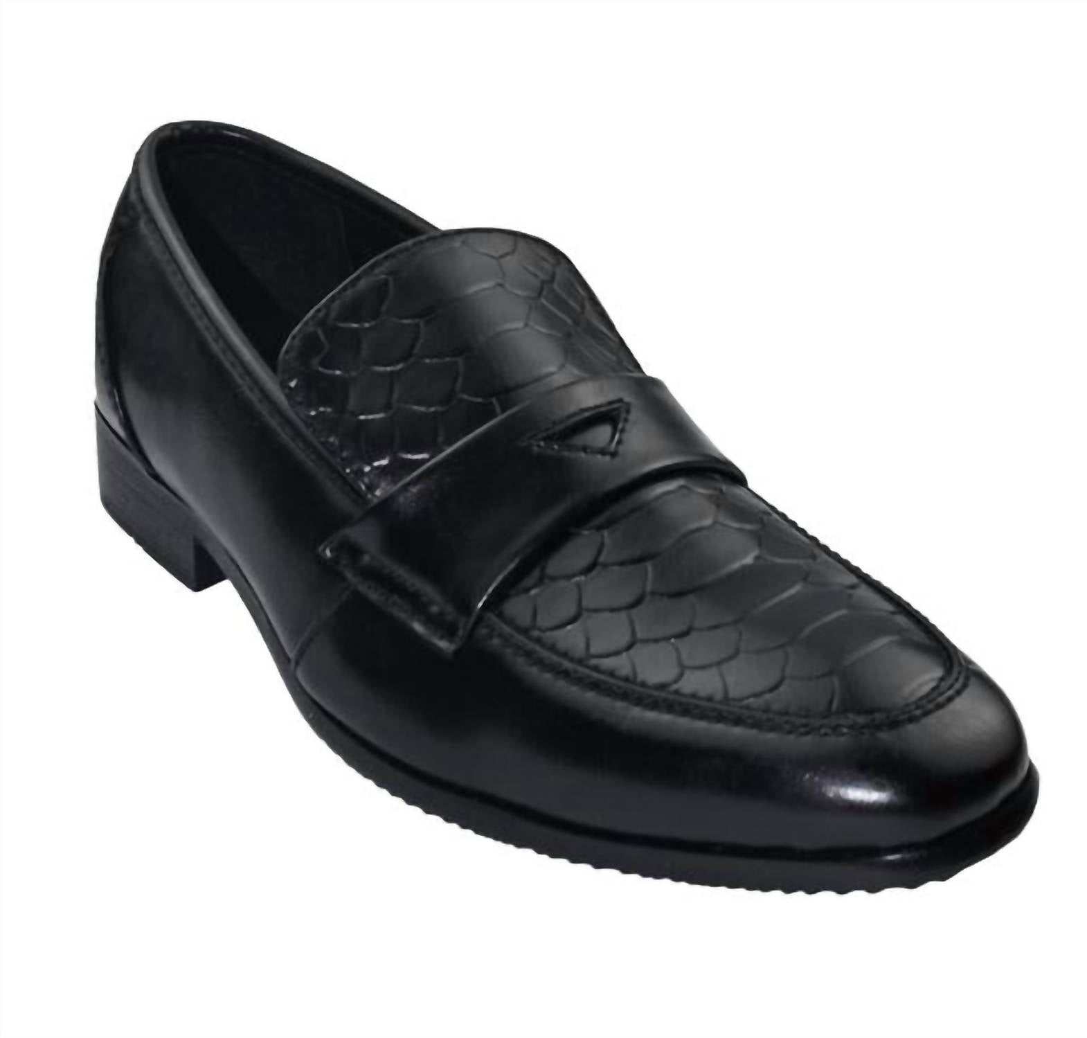 3f356367-6b72-48a3-9b60-ab0c15be28cd-upscale_15k-1500x1500-70 Isaac Mizrahi Live! - Women's Embossed Leather Penny Loafer - Image 1