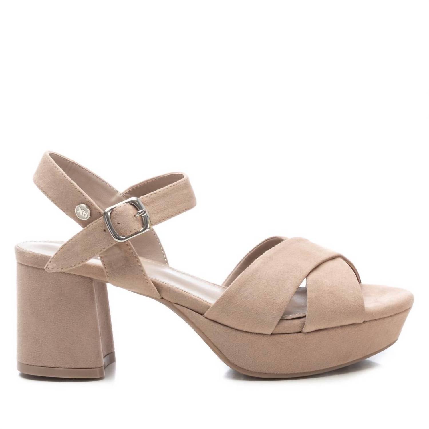 450ee46d-acf5-4db7-9482-b7409619aebe-upscale_15k-1500x1500-70 Xti - Women's Suede Cross Strap Sandals - Image 1